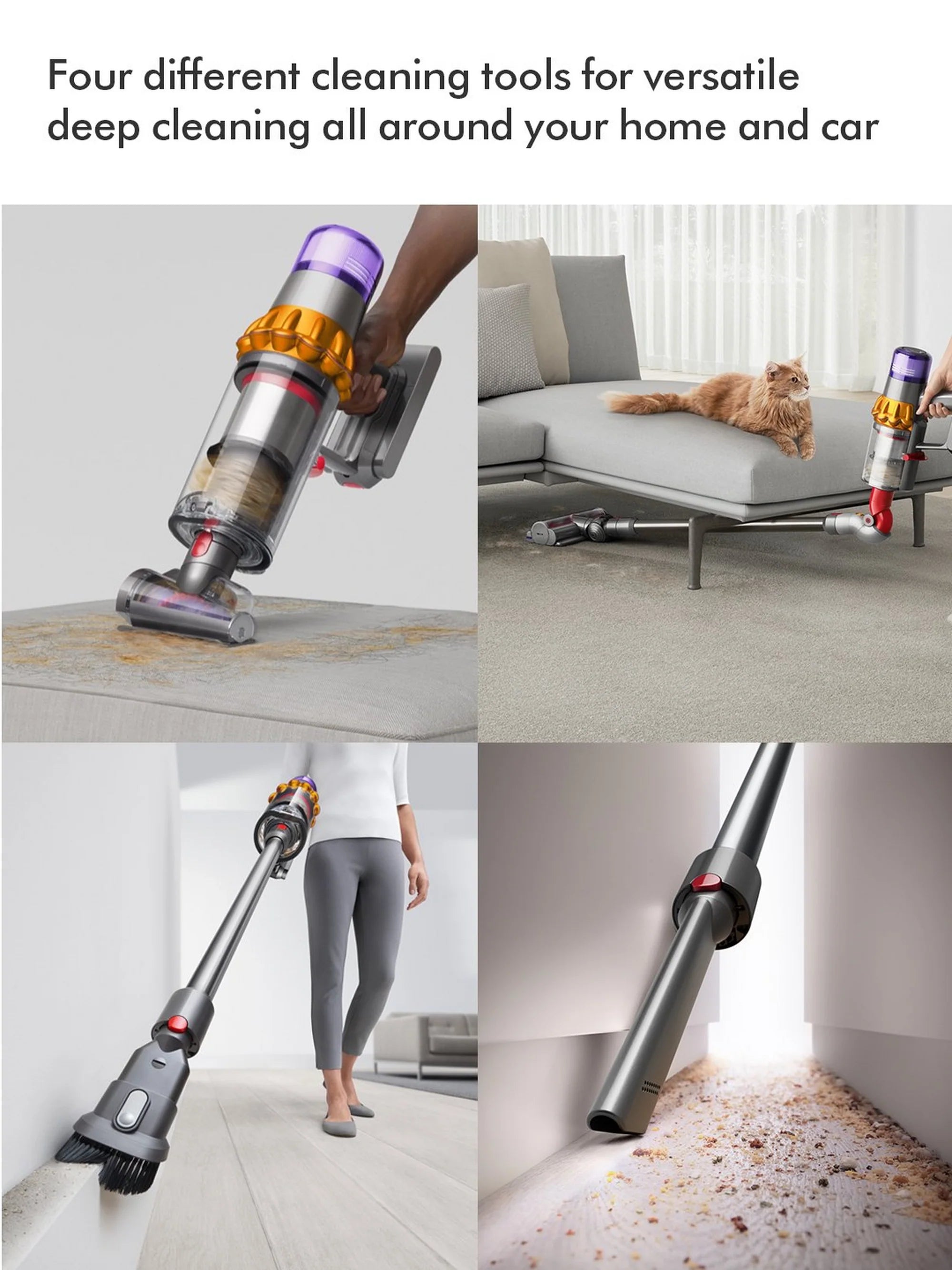 Dyson V15-2024 Cordless Vacuum - 60 Minutes Run Time - Yellow/Nickel