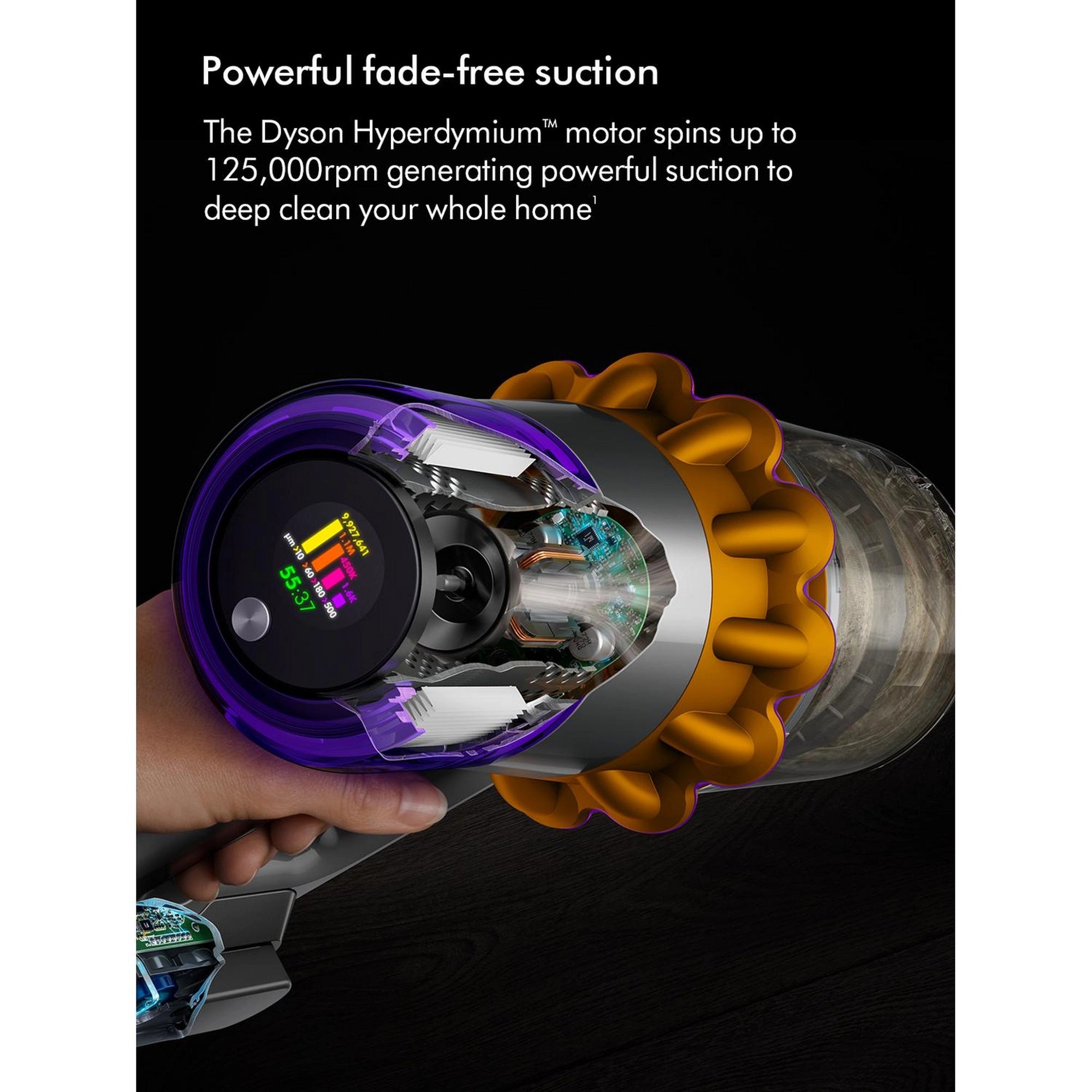 Dyson V15Extra Handheld Stick Vacuum Cleaner - 60 Minutes Run Time - Nickel/Blue