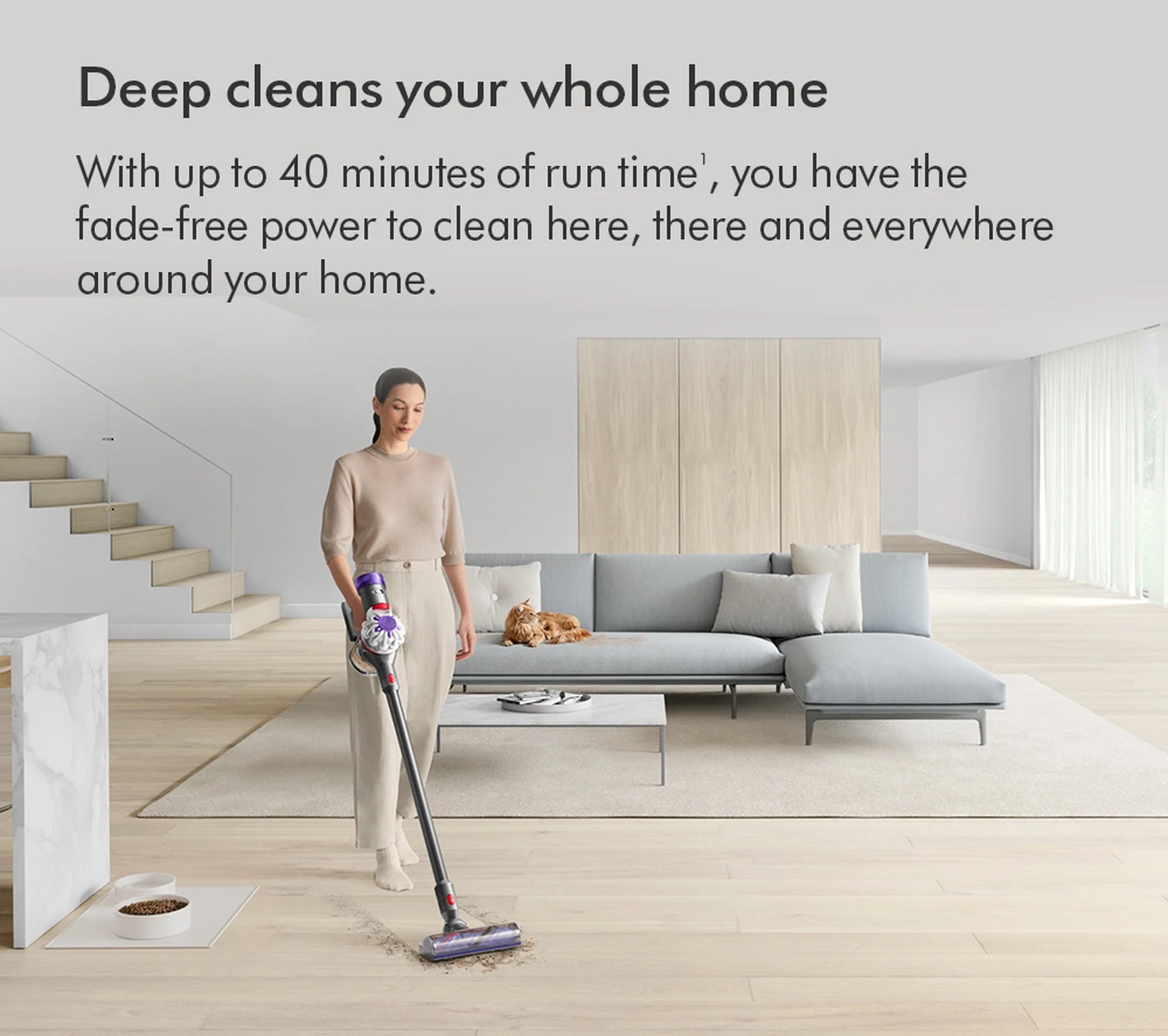 Dyson V8ADVANCED-24 Vacuum Cleaner - Silver/Nickel