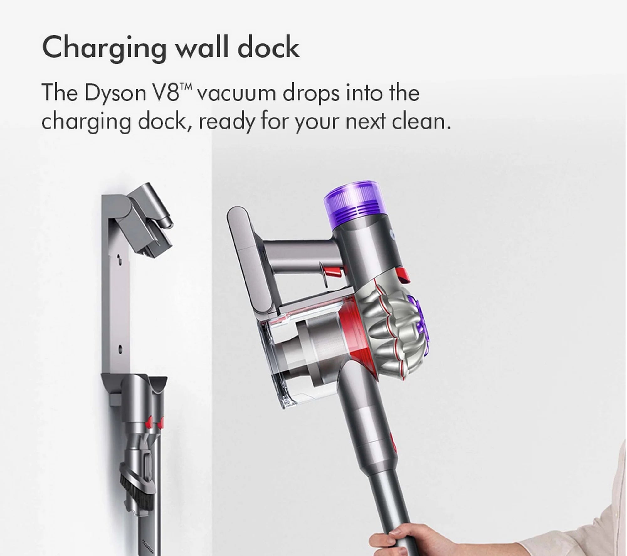 Dyson V8ADVANCED-24 Vacuum Cleaner - Silver/Nickel
