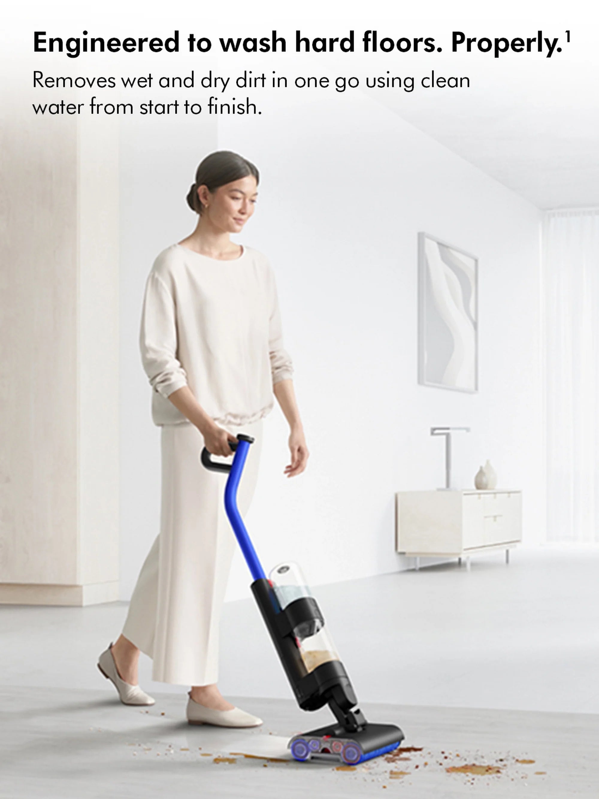 Dyson WASHG1 Wet Cleaner - 35 Minutes Run Time - Black/Blue