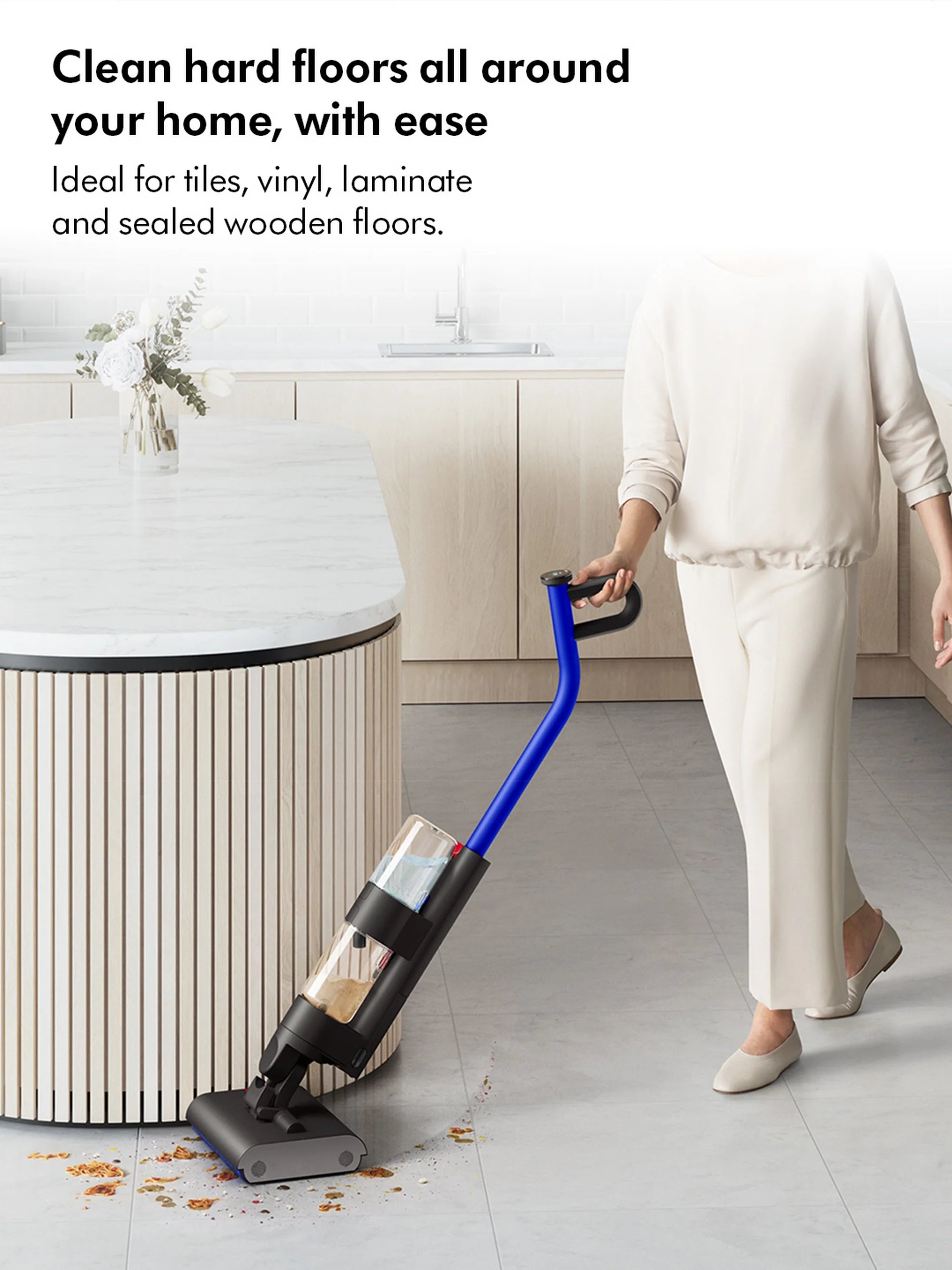 Dyson WASHG1 Wet Cleaner - 35 Minutes Run Time - Black/Blue