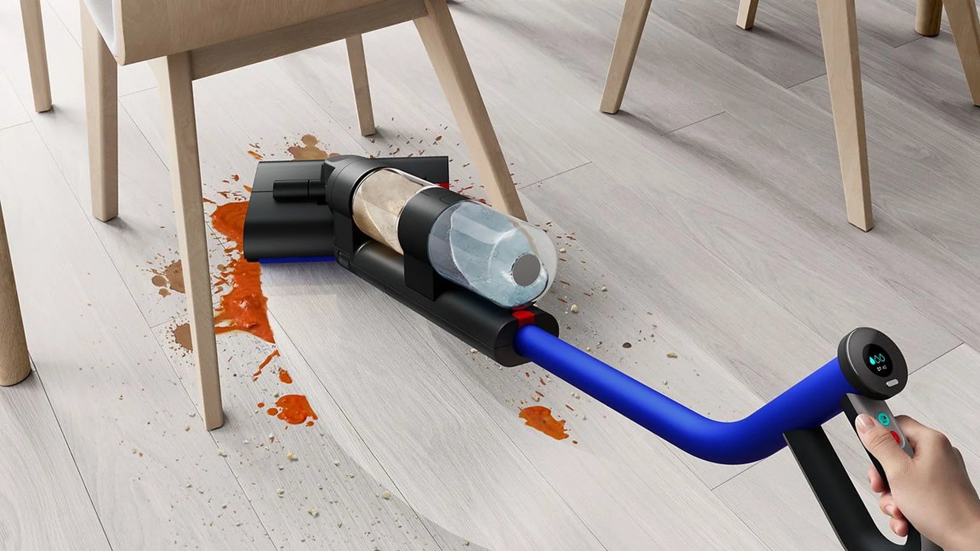 Dyson WASHG1 Wet Cleaner - 35 Minutes Run Time - Black/Blue