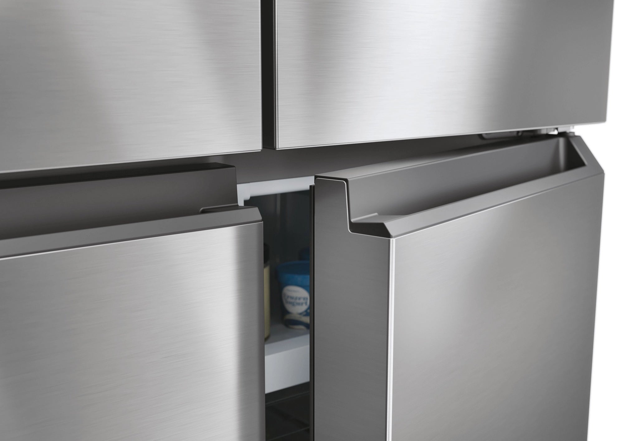 Haier HCR3818ENMM 83.3cm 60/40 Frost Free Multi Door Fridge Freezer - Inox