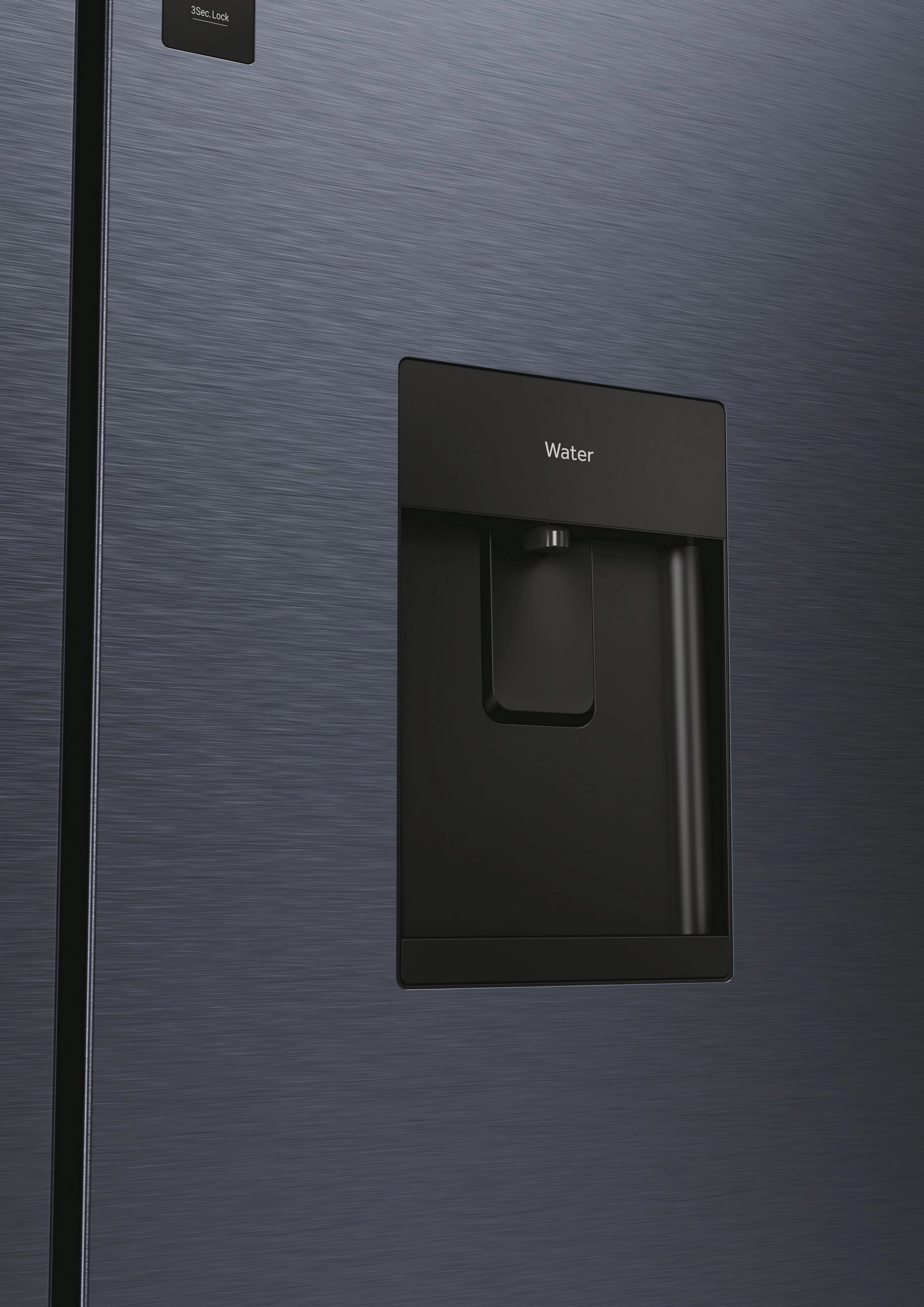 Haier HCR5919EHMB 90cm 60/40 Frost Free American Fridge Freezer - Brushed Black