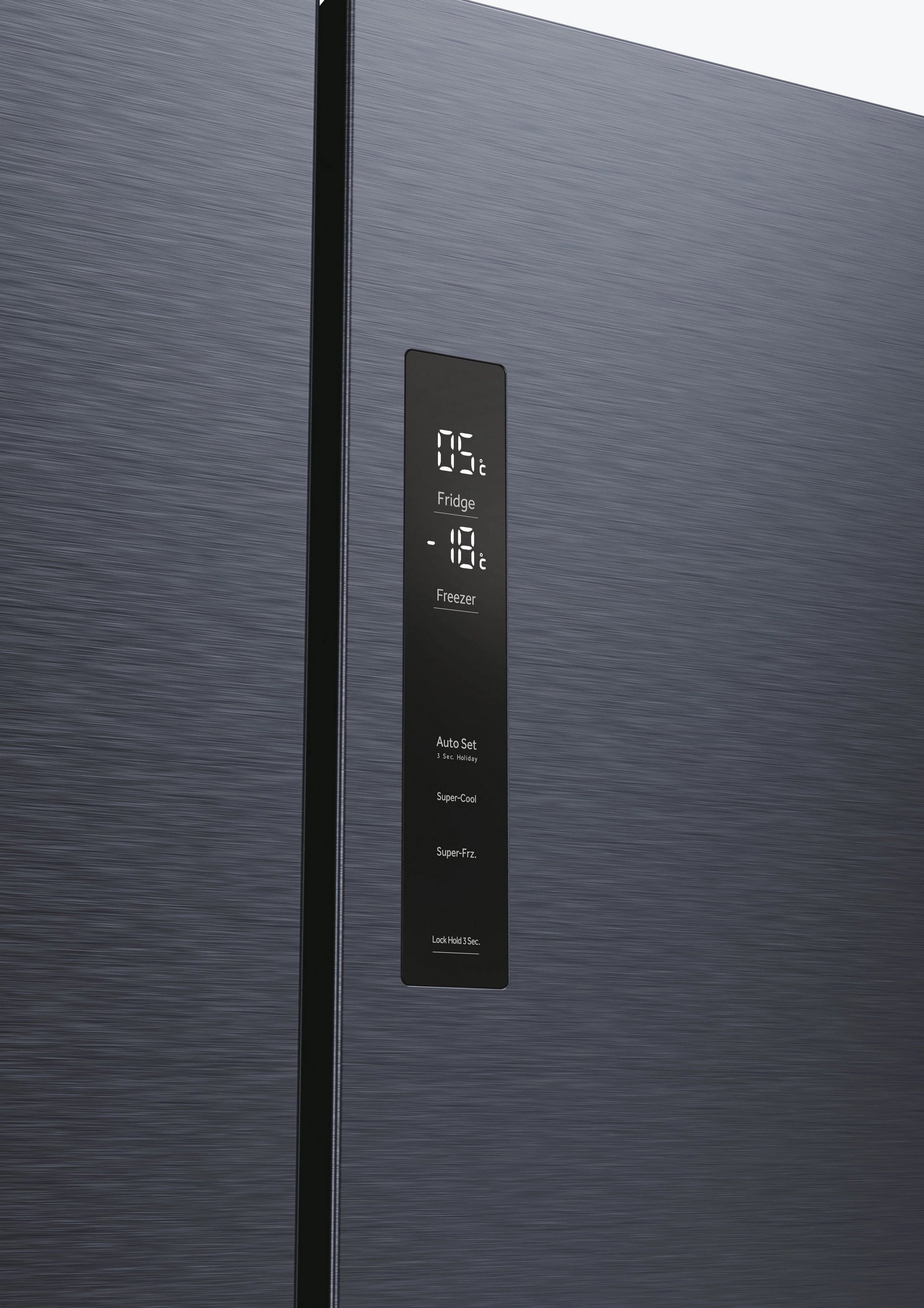 Haier HCR5919EHMB 90cm 60/40 Frost Free American Fridge Freezer - Brushed Black