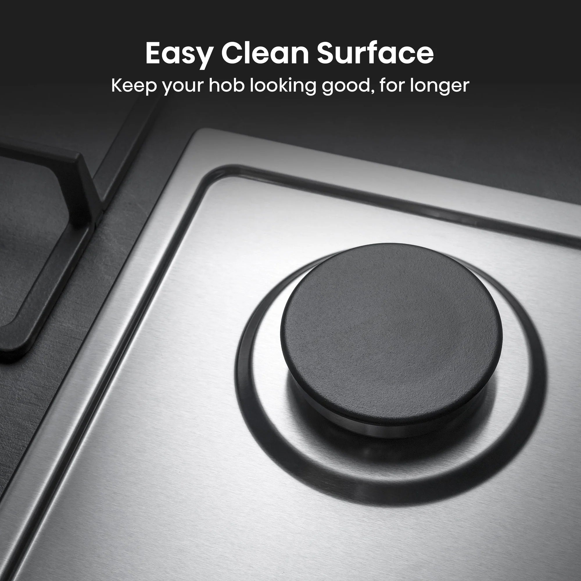 Hisense GM642XHS 60cm 4 Burner Gas Hob - Stainless Steel