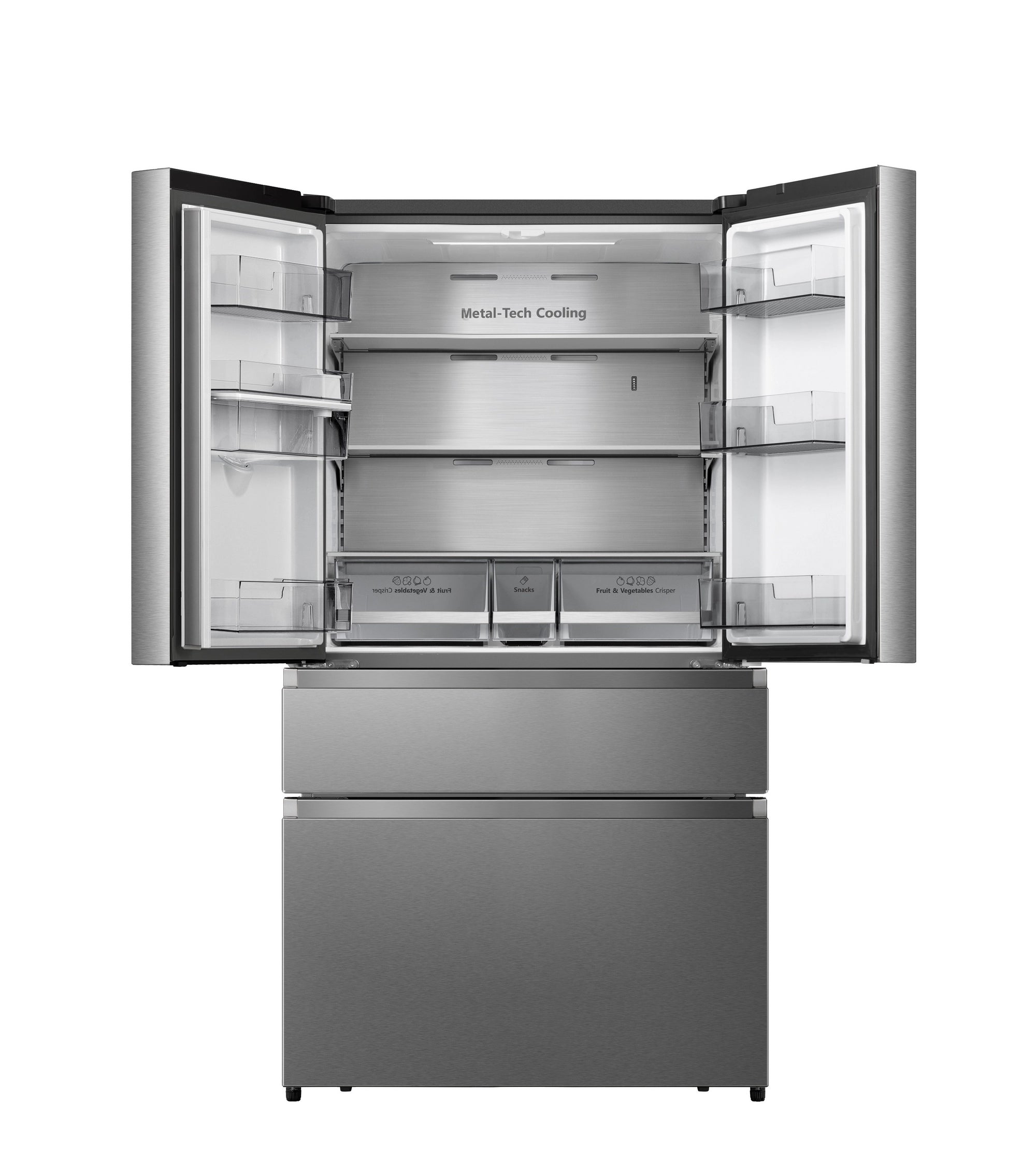 Hisense RF749N4SWSE 91.4cm 50/50 Frost Free American Fridge Freezer - Stainless Steel