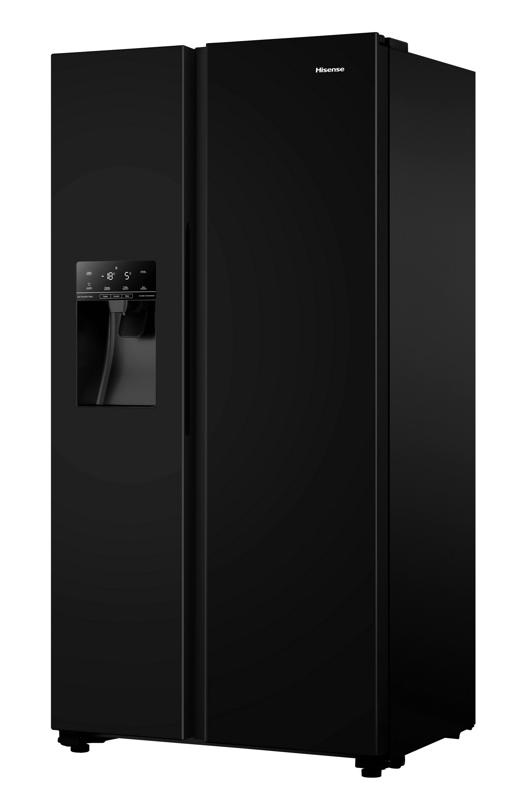 Hisense RS694N4TBE 91cm 70/30 Frost Free American Fridge Freezer - Black