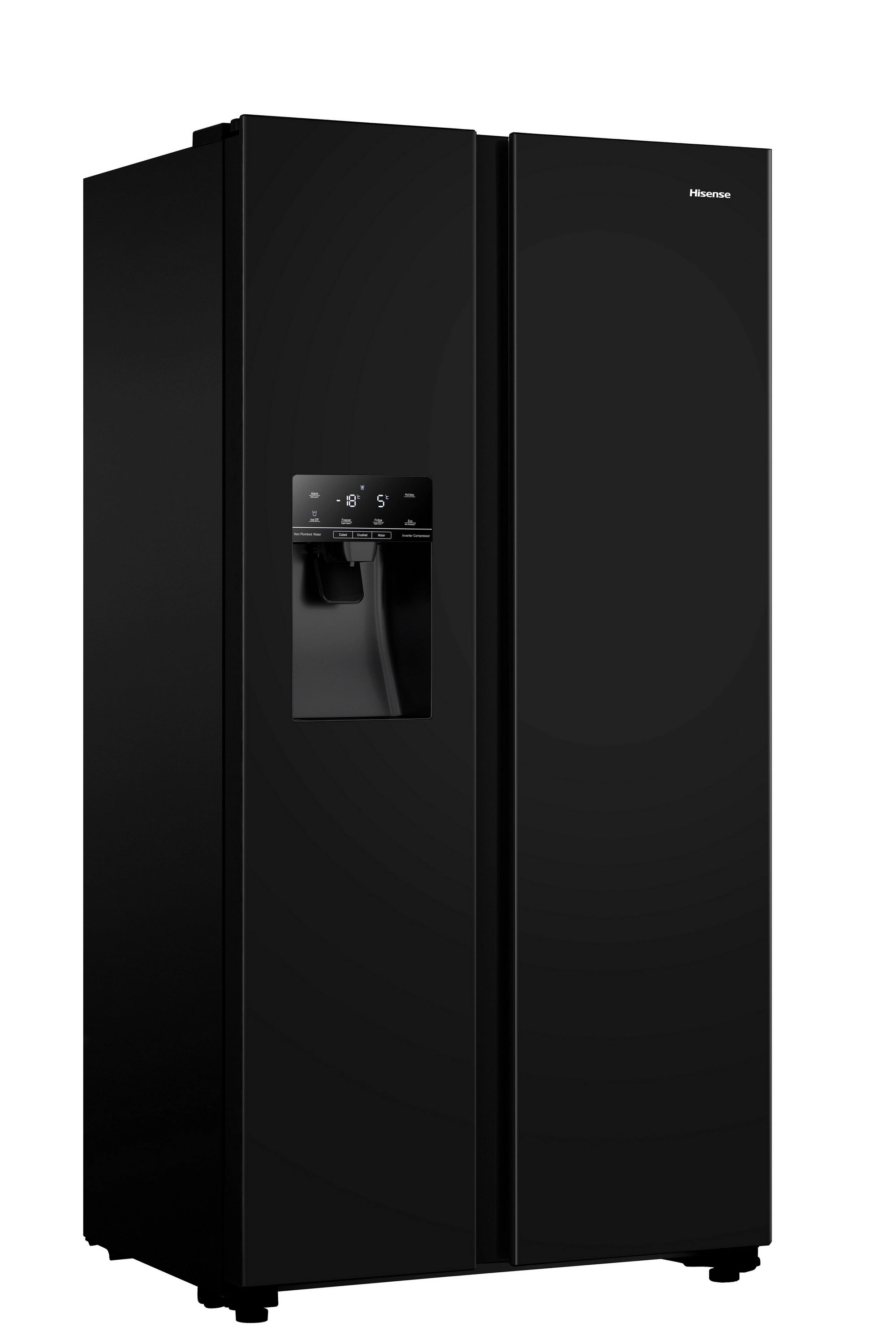 Hisense RS694N4TBE 91cm 70/30 Frost Free American Fridge Freezer - Black