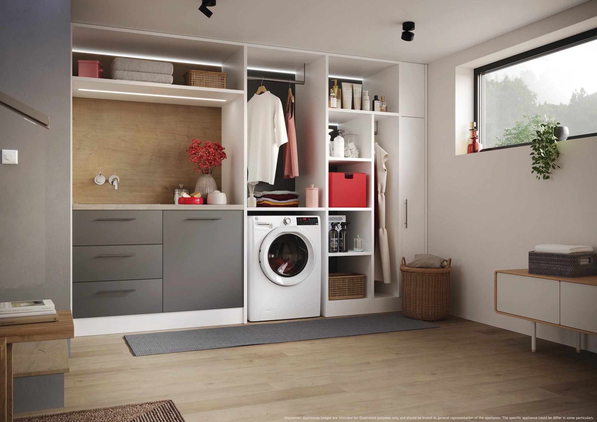 Hoover H3DPS4866TAM6 8kg/6kg 1400 Spin Washer Dryer - White