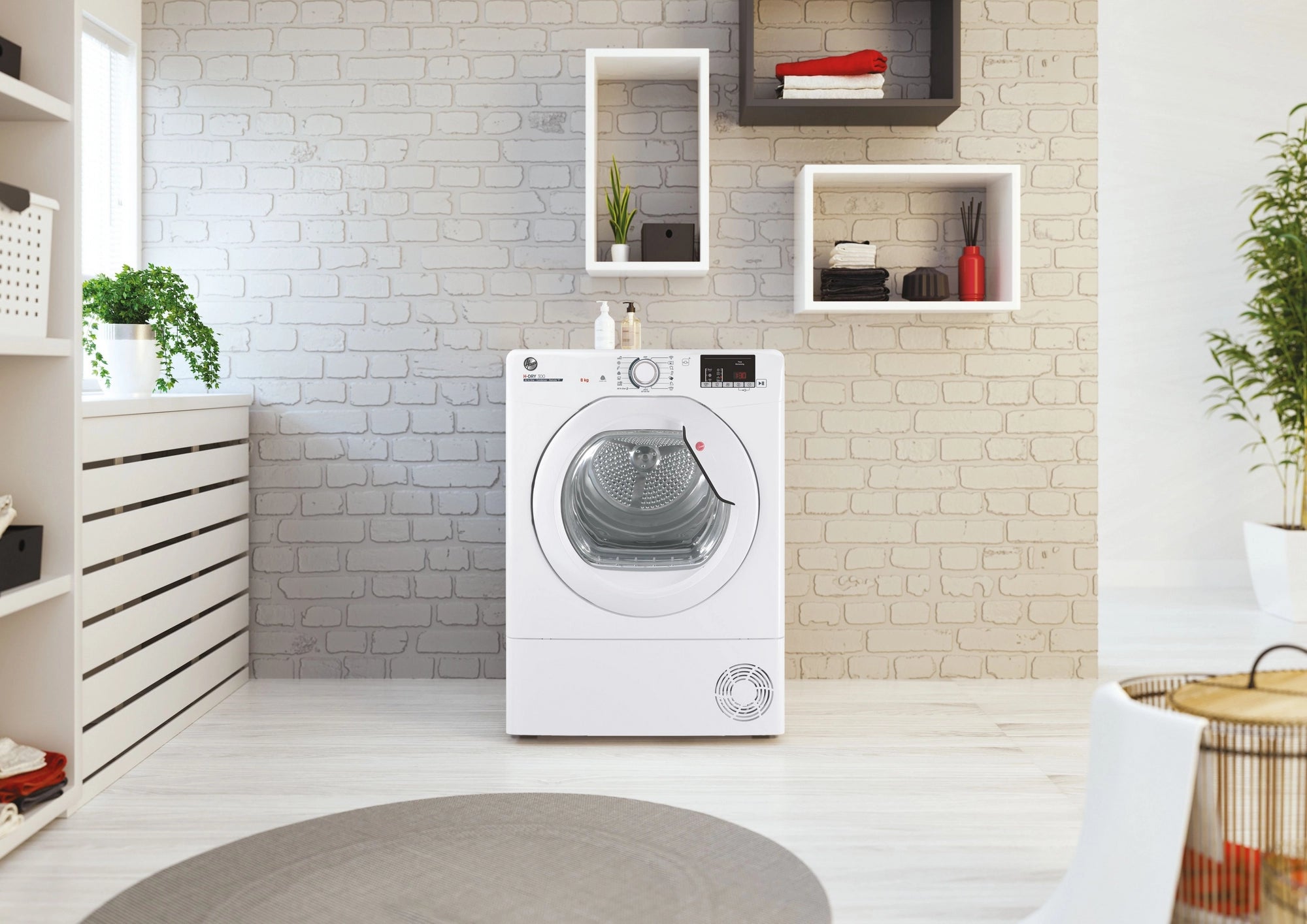 Hoover HLEC8DG 8KG Condenser Tumble Dryer - White