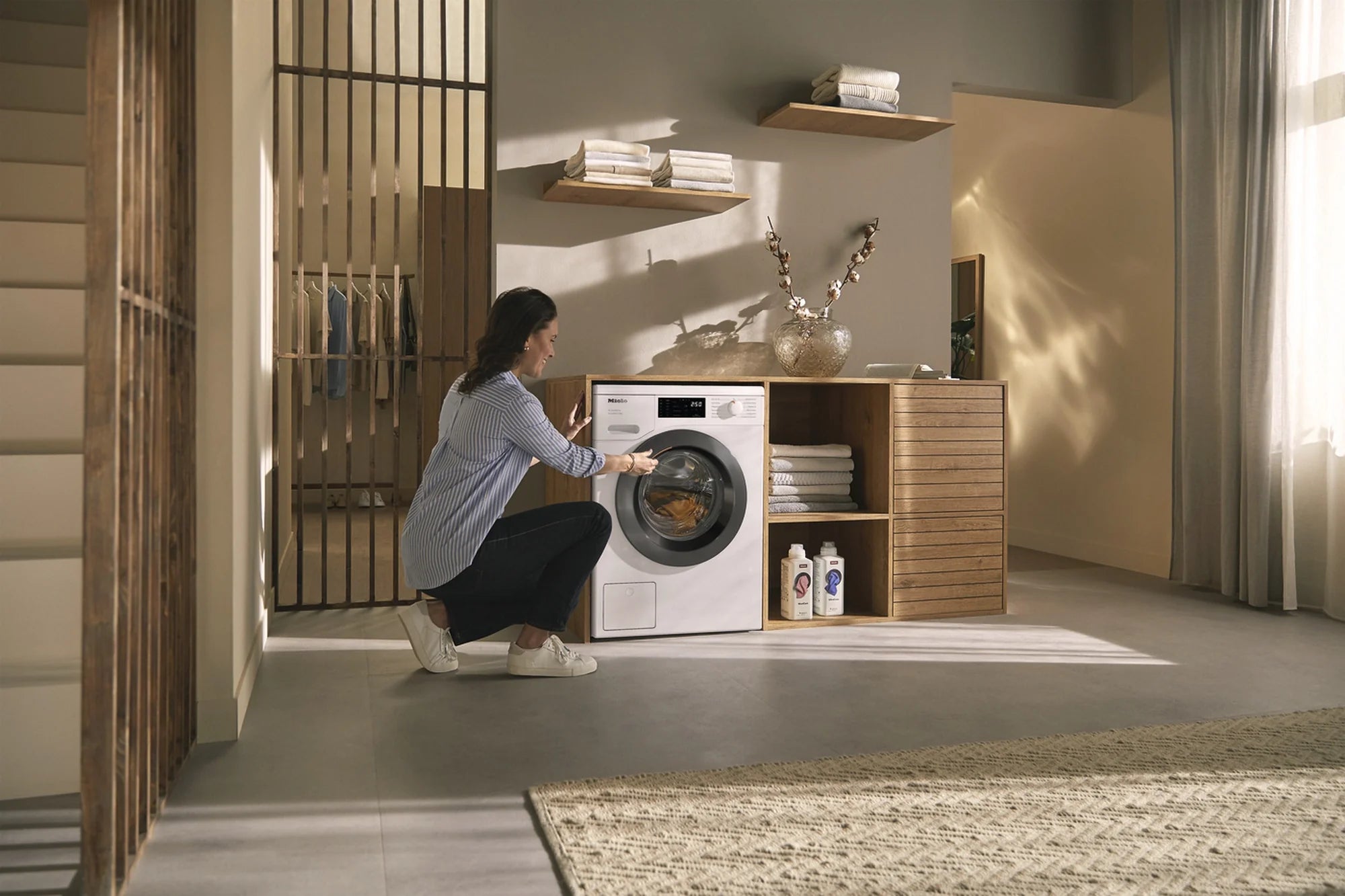 Miele WEB365 WCS 8kg 1400 Spin Washing Machine - Lotus White