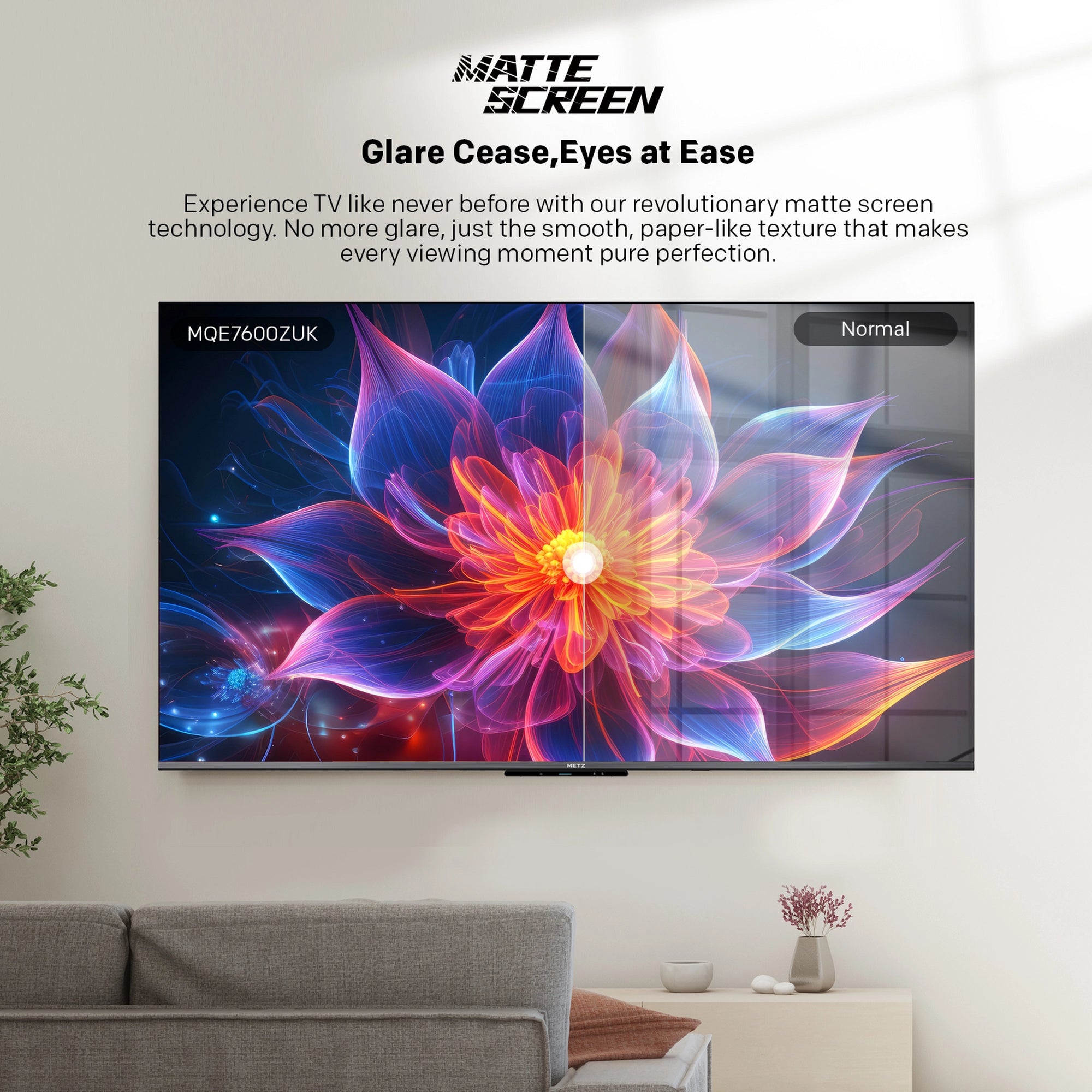 Metz 50MQF7500ZUK 50" 4K QLED Smart TVs - Black