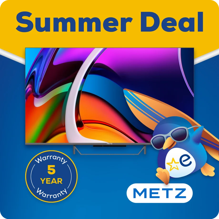 Metz 65MQE7600ZUK 65" Smart QLED TV with Free Portable Bluetooth Speaker