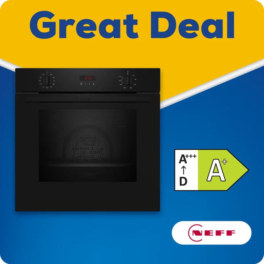 NEFF B2DCG7AK3B 59.4cm Built In Electric Single Oven - Black