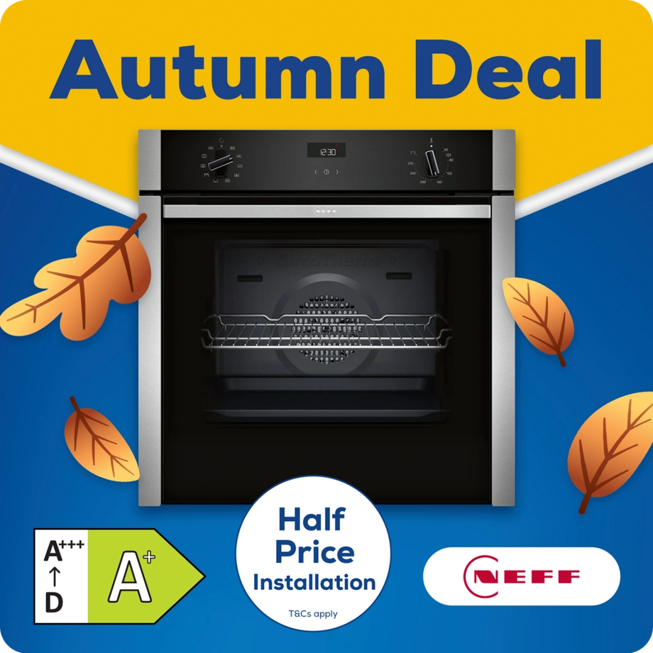 NEFF B3ACE4AN3B 59.4cm Built In Electric Single Oven - Stainless Steel