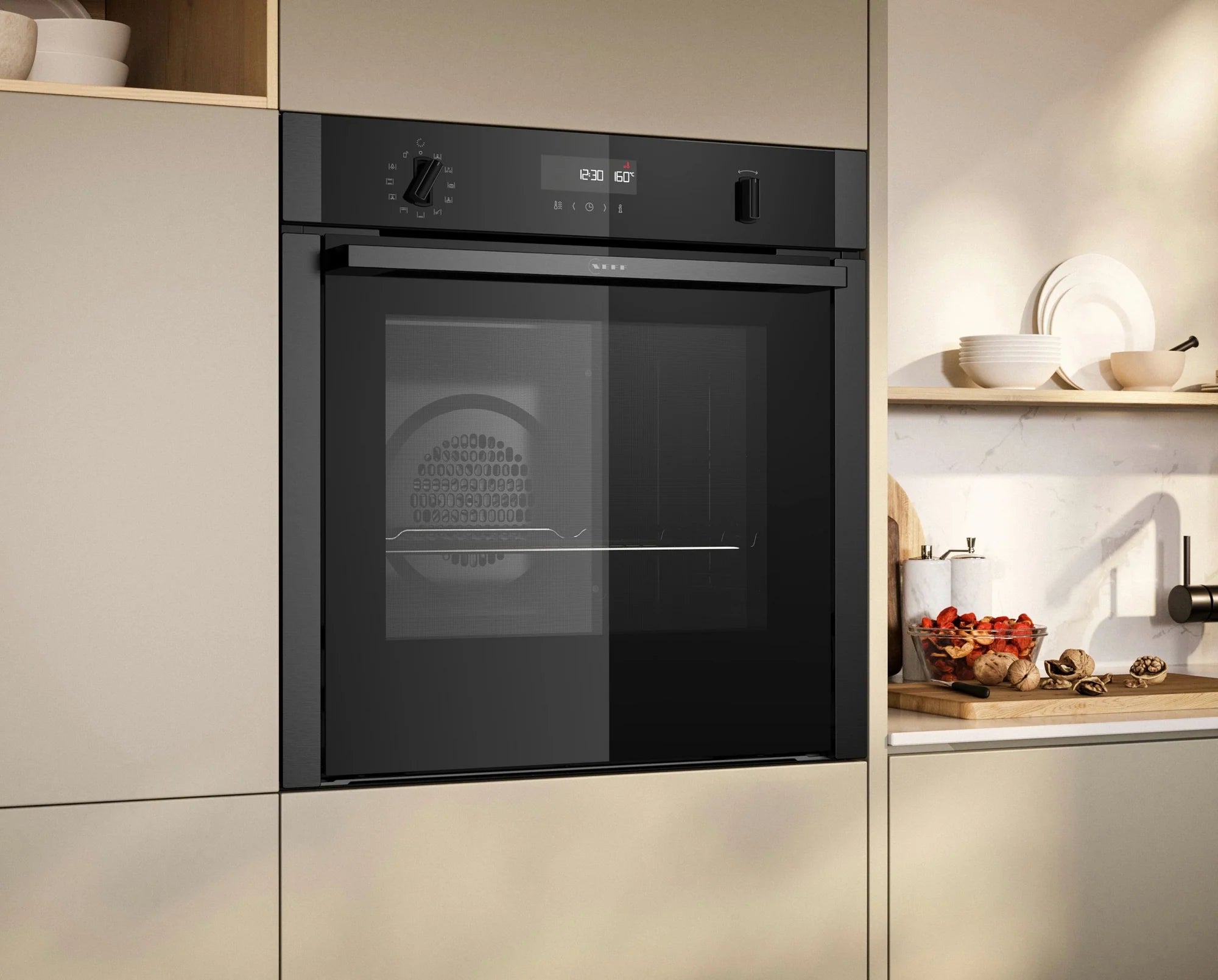 NEFF B6ACH7AG7B 59.4cm Built In Electric Single Oven - Graphite Grey