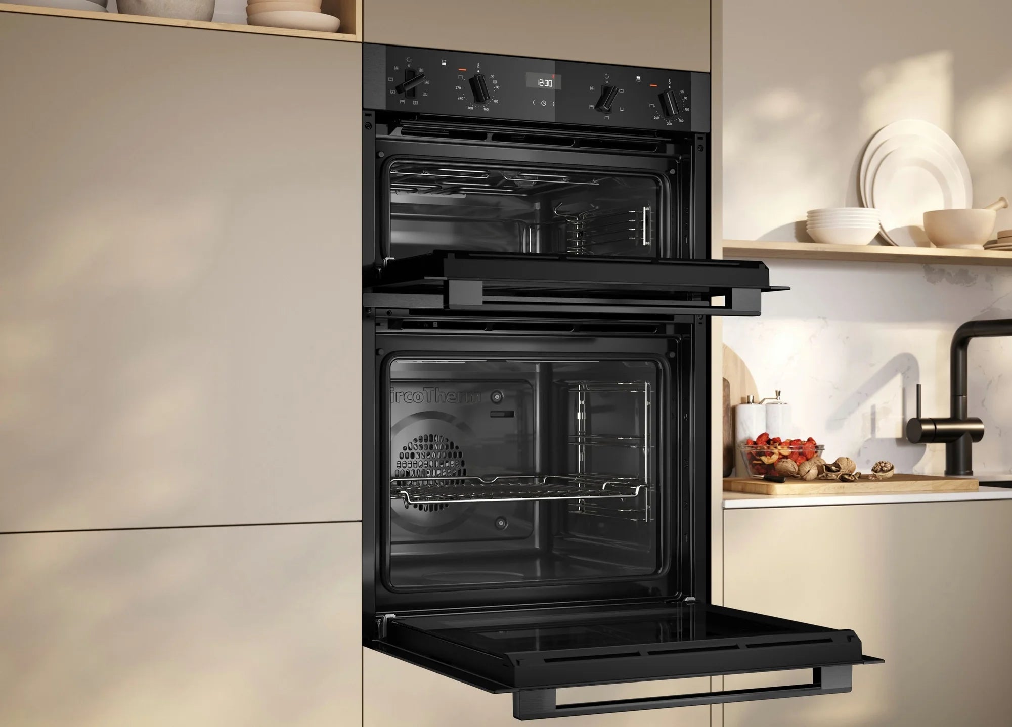NEFF U1ACE2AG3B 59.4cm Built In Electric Double Oven - Graphite Grey
