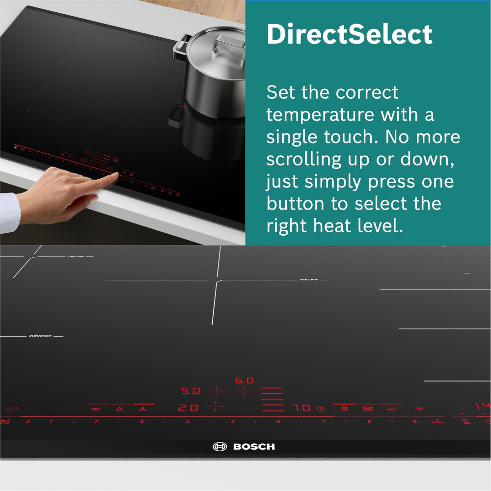 Bosch PIV831HB1E 80.2cm Induction Hob - Black