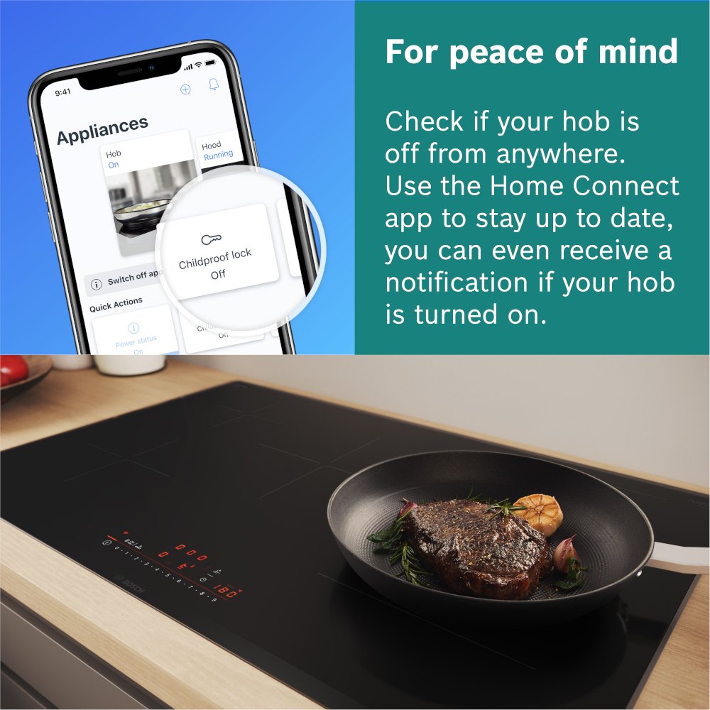 Bosch PIV831HB1E 80.2cm Induction Hob - Black