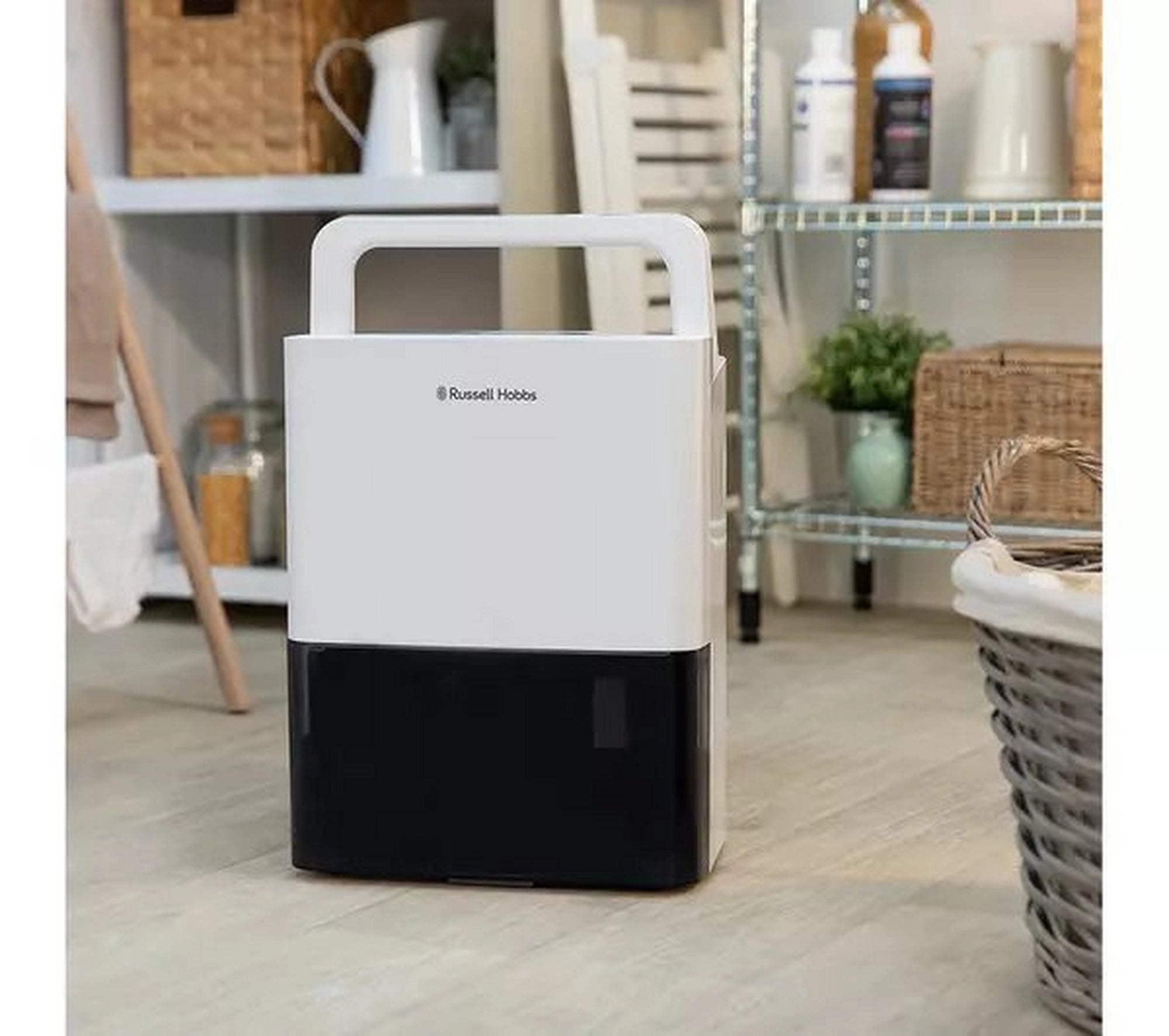 Russell Hobbs RHDH1001 10L Dehumidifier - White & Black
