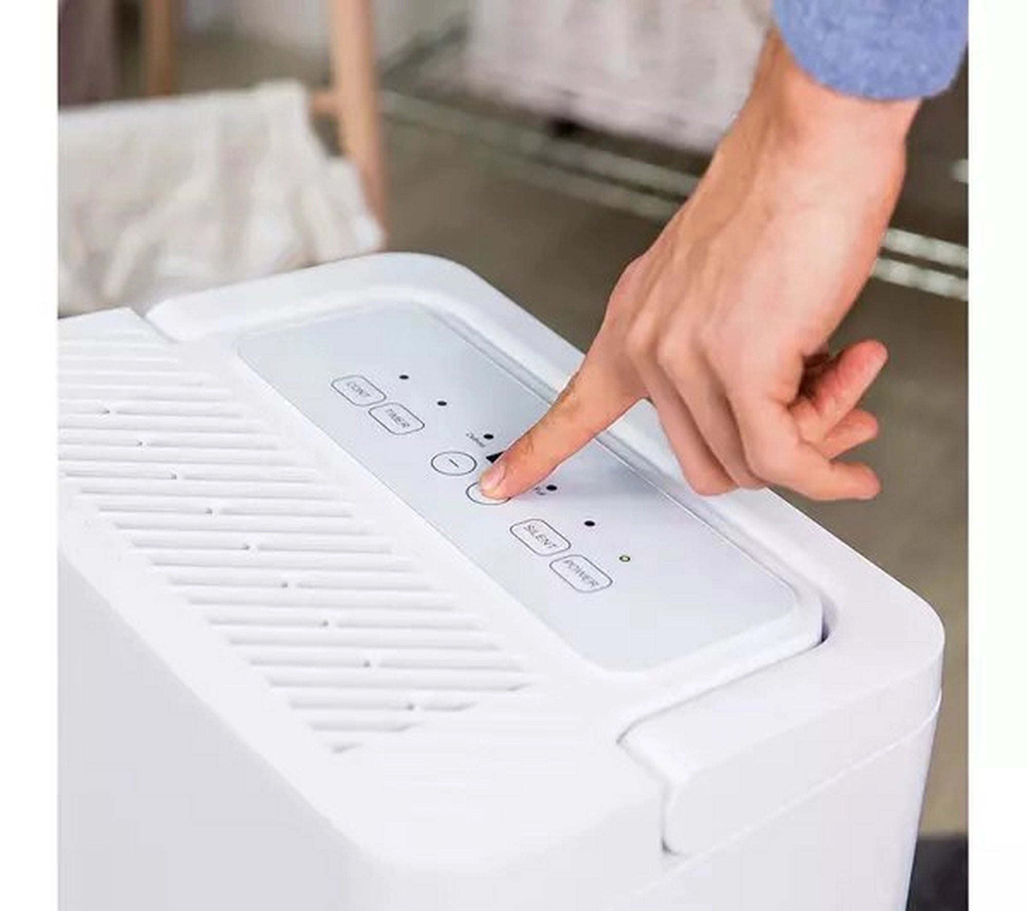 Russell Hobbs RHDH1001 10L Dehumidifier - White & Black