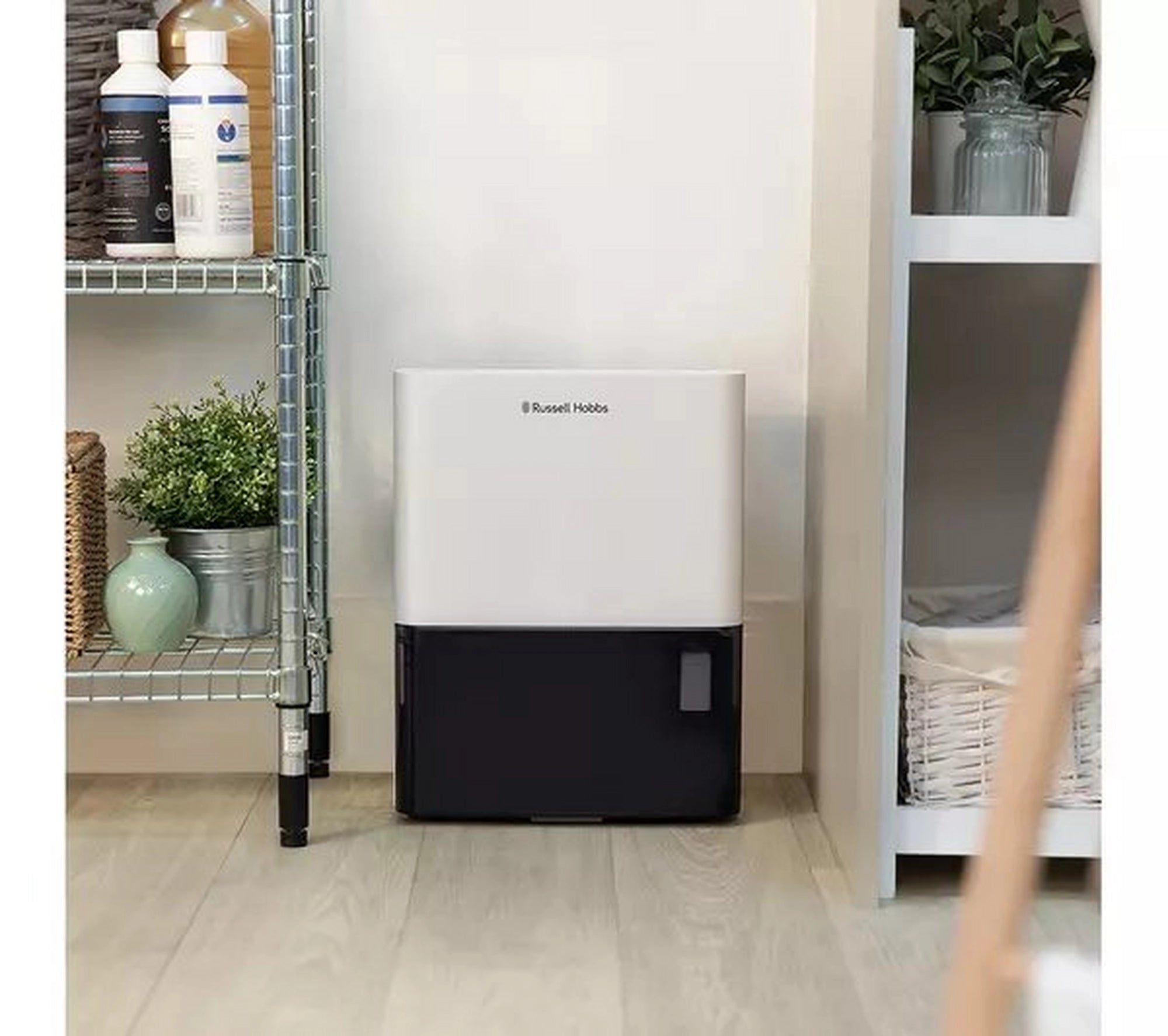 Russell Hobbs RHDH1001 10L Dehumidifier - White & Black