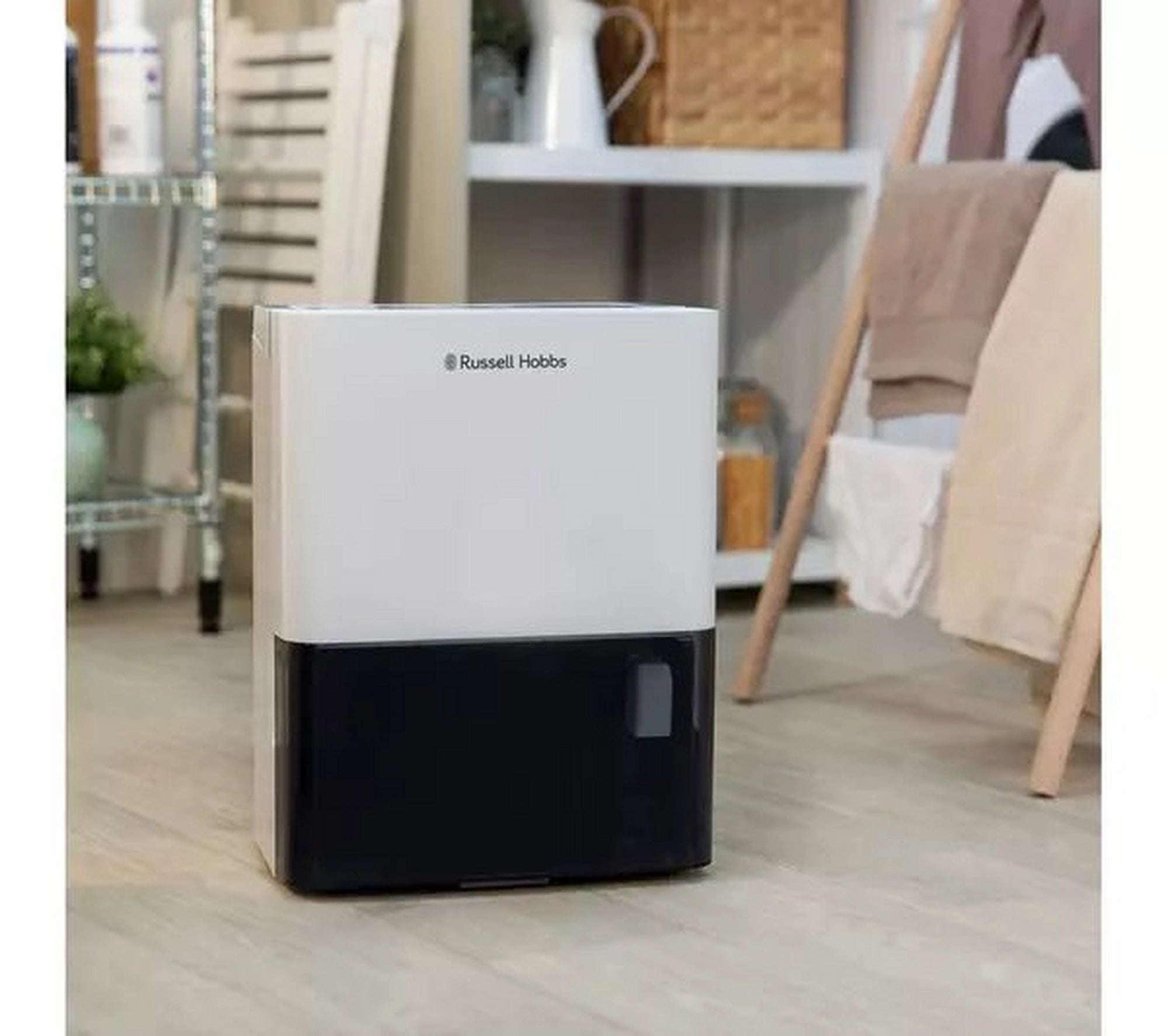 Russell Hobbs RHDH1001 10L Dehumidifier - White & Black