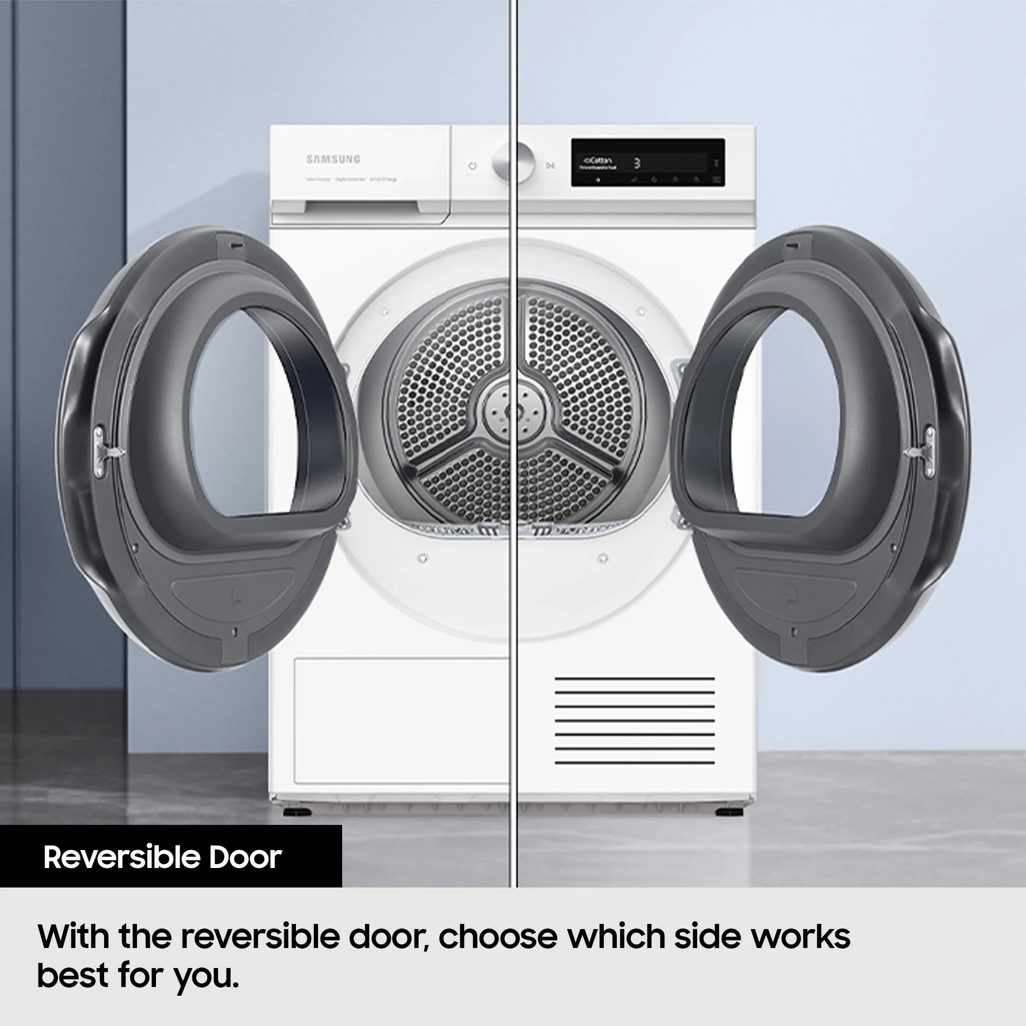 Samsung Series 5 OptimalDry™ DV90CGC0A0AEEU 9kg Smart Heat Pump Tumble Dryer - White