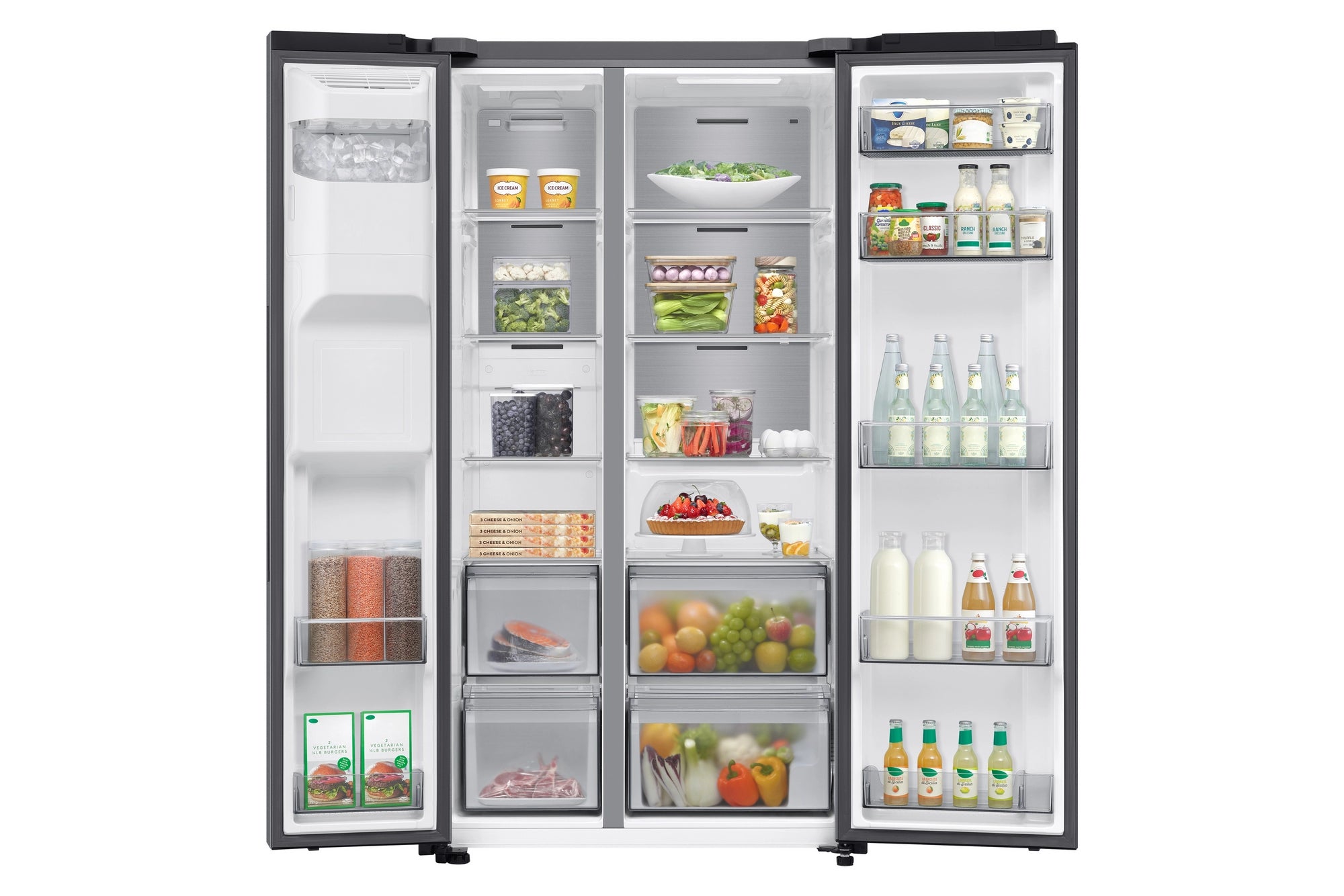 Samsung RS70F64KETEU 91cm Side by Side American Fridge Freezer - Silver