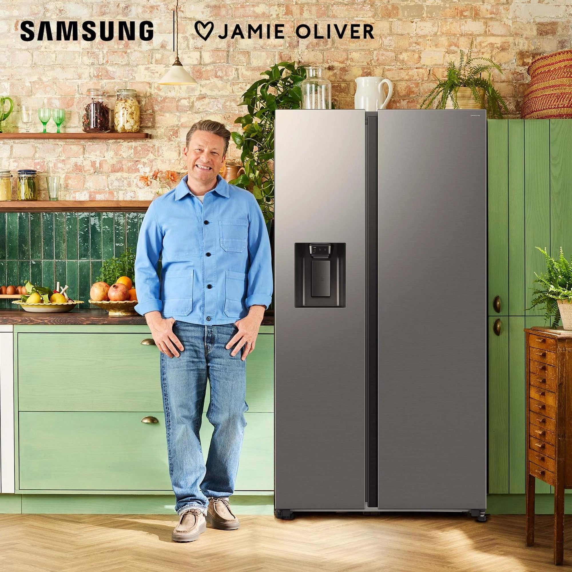 Samsung RS70F64KETEU 91cm Side by Side American Fridge Freezer - Silver