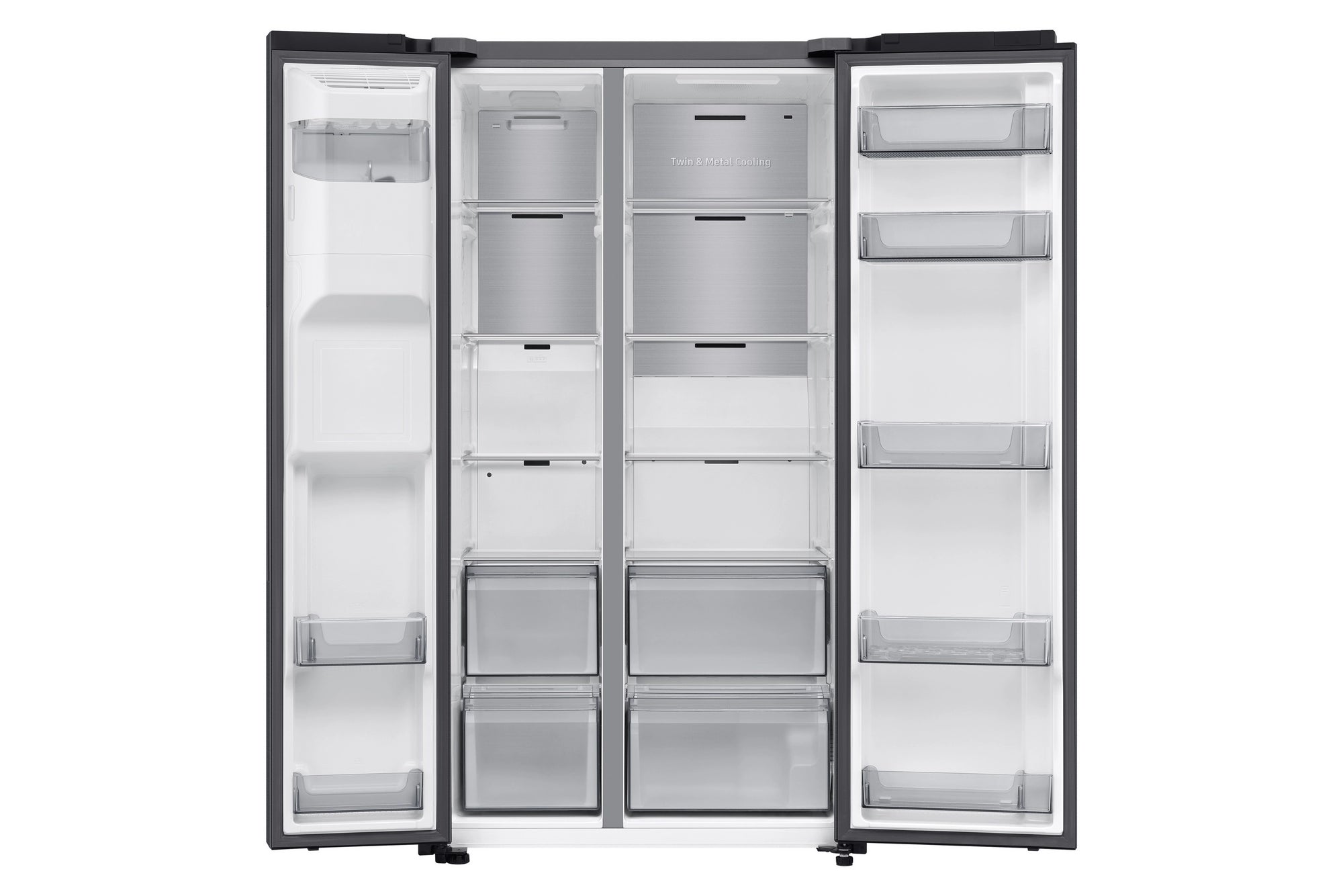 Samsung RS70F66KCFEU 91cm Side by Side American Fridge Freezer - Black