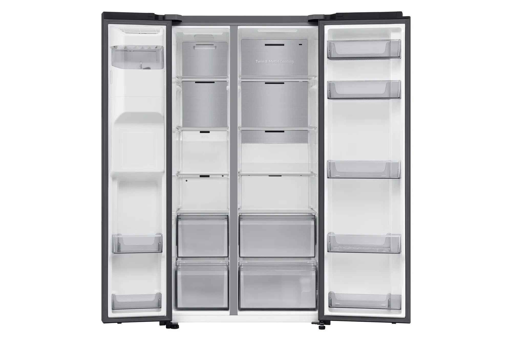 Samsung RS70F66KCFEU 91cm Side by Side American Fridge Freezer - Black