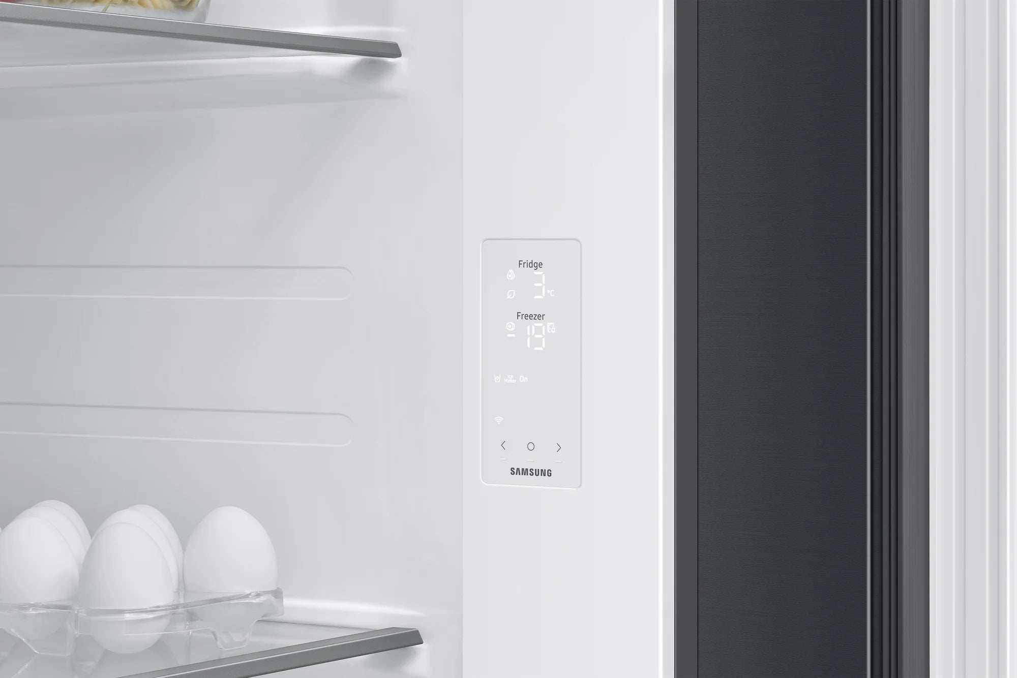 Samsung RS70F66KCFEU 91cm Side by Side American Fridge Freezer - Black