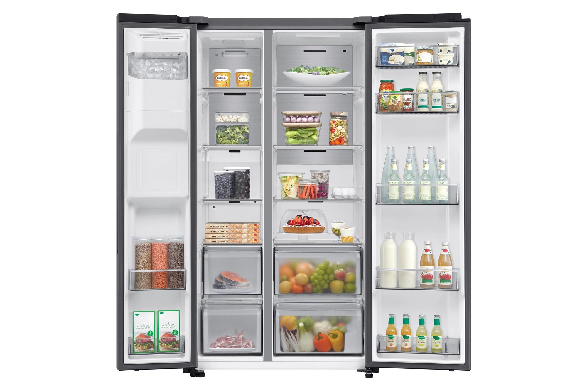 Samsung RS70F66KCTEU 91cm Side by Side American Fridge Freezer - Silver