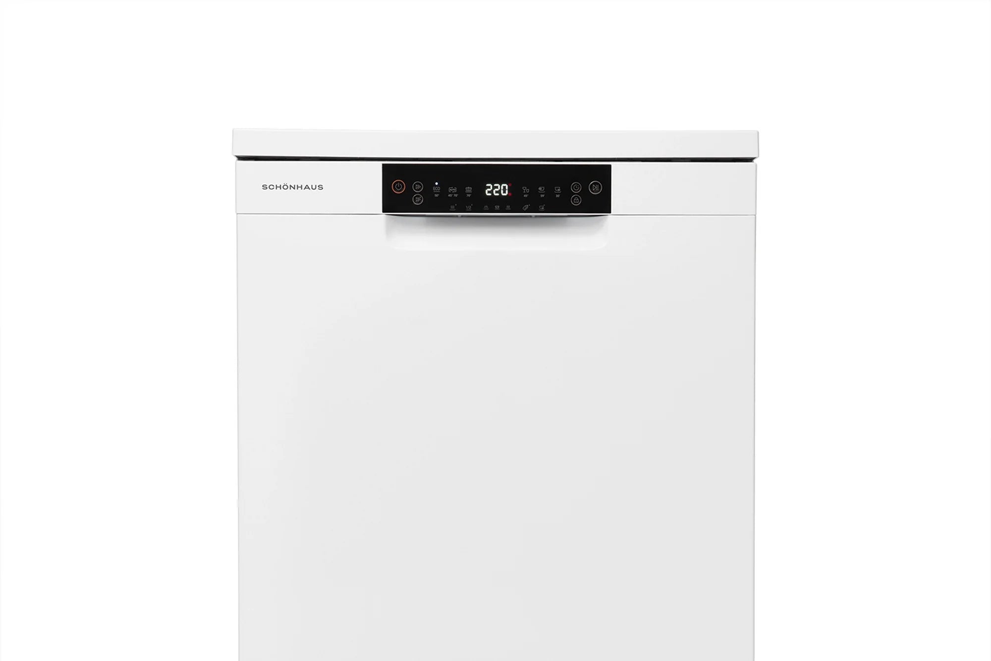 Schonhaus DWSF0115FSBW Dishwasher In White - 15 Place Setting