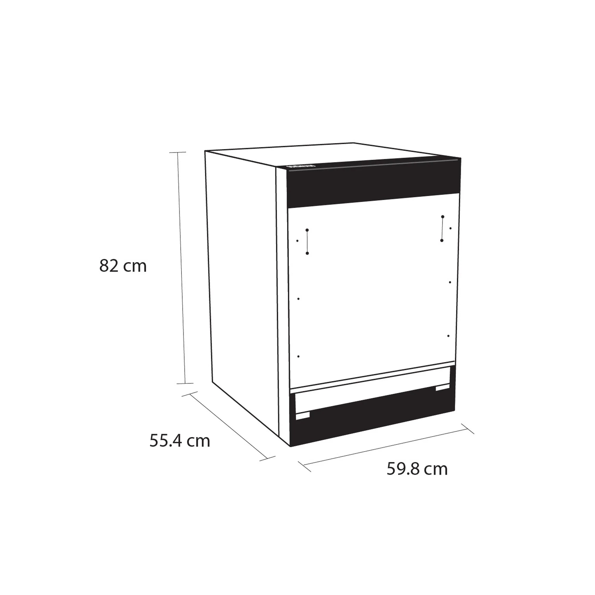 Schonhaus DWSI0115FSB Integrated Dishwasher - 15 Place Settings