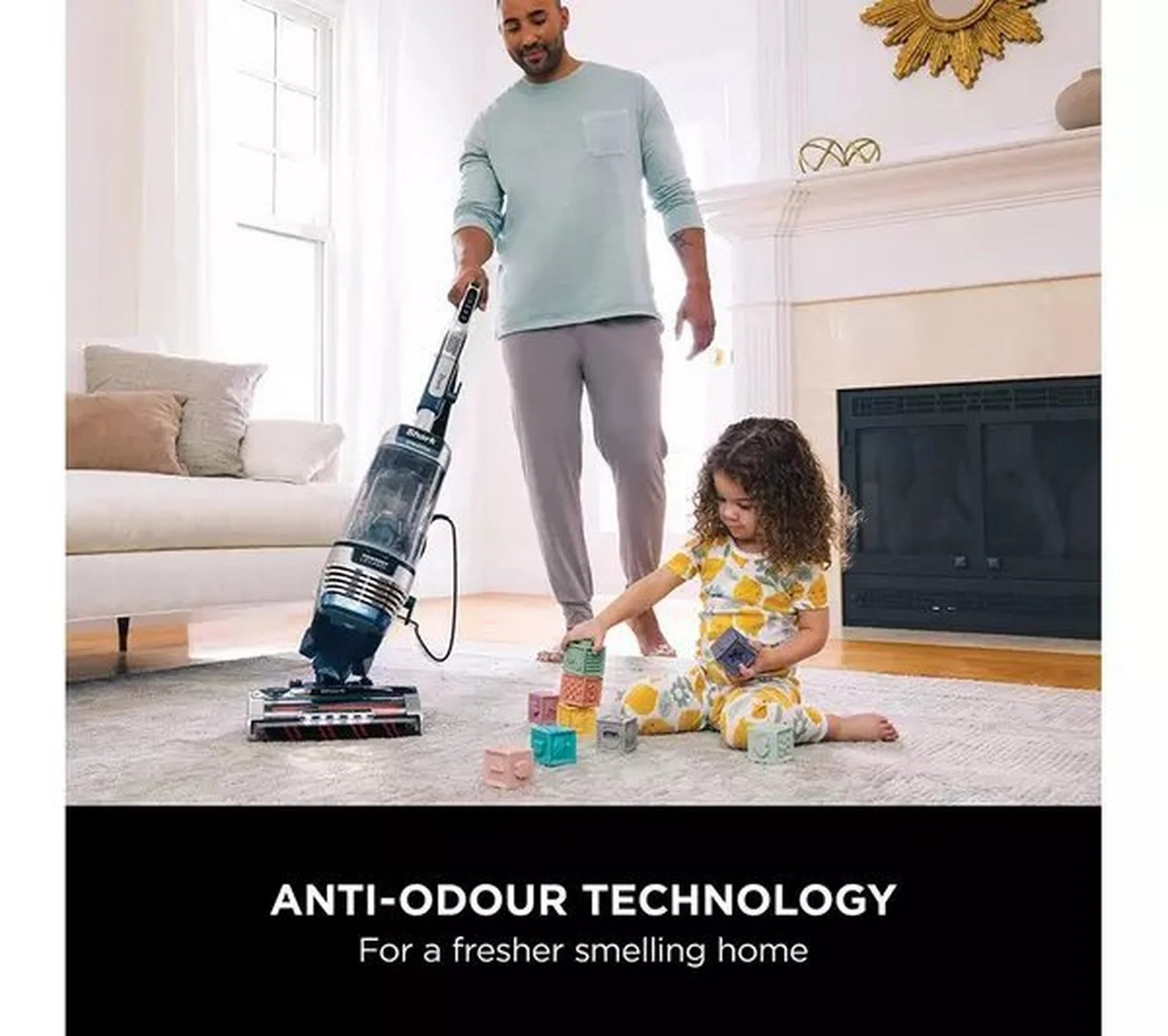 Shark AZ3000UKT Shark Stratos XL Anti Hair Wrap Plus Anti-Odour Upright Vacuum - Navy Blue