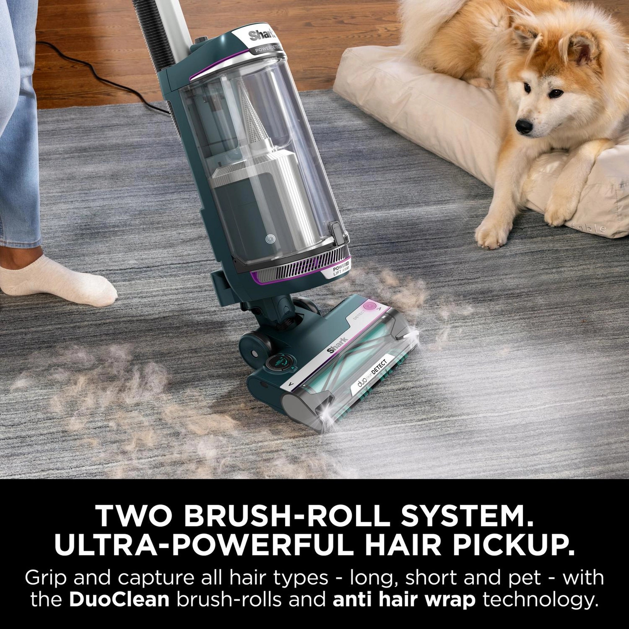 Shark AZ3900UKT PowerDetect Powered Lift-Away Upright Vacuum Cleaner - Dark Teal