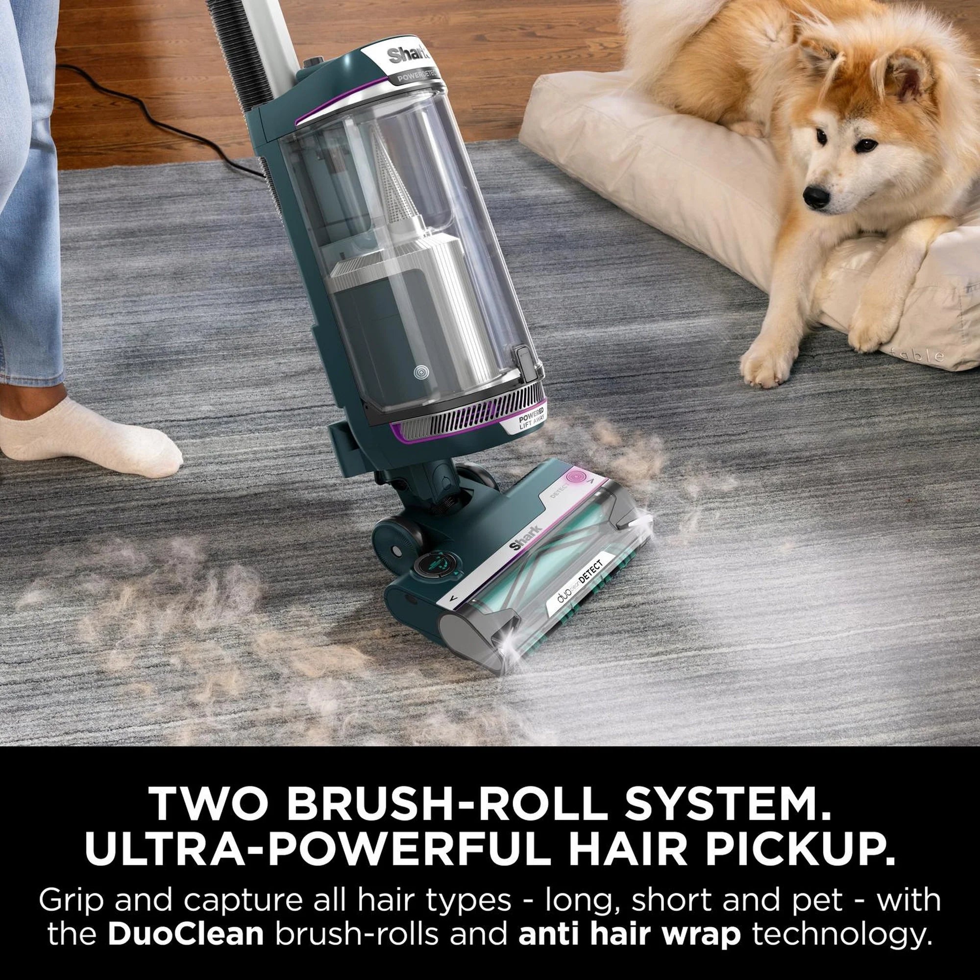 Shark AZ3900UKT PowerDetect Powered Lift-Away Upright Vacuum Cleaner - Dark Teal