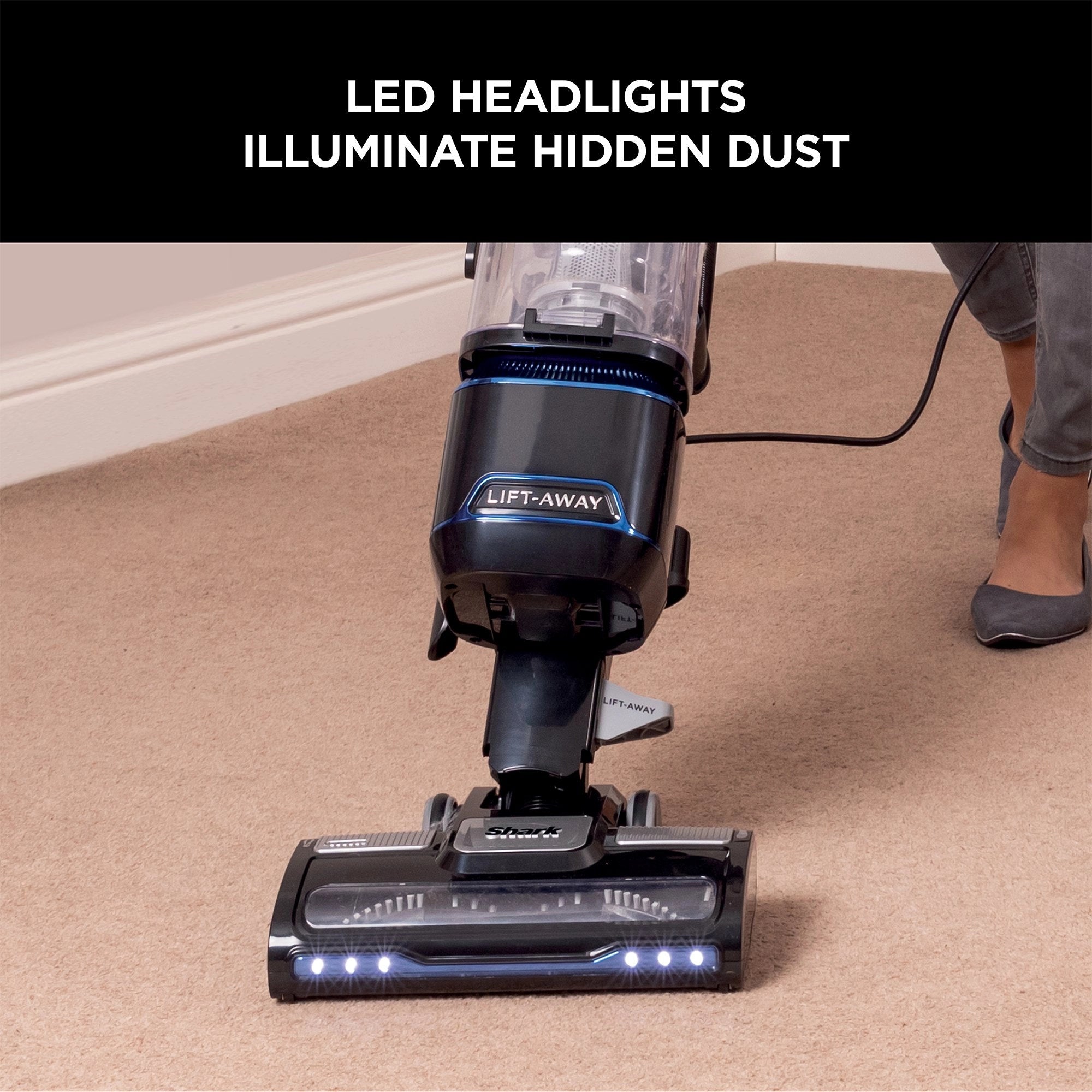 Shark NV602UK Lift-Away Upright Vacuum Cleaner - Blue