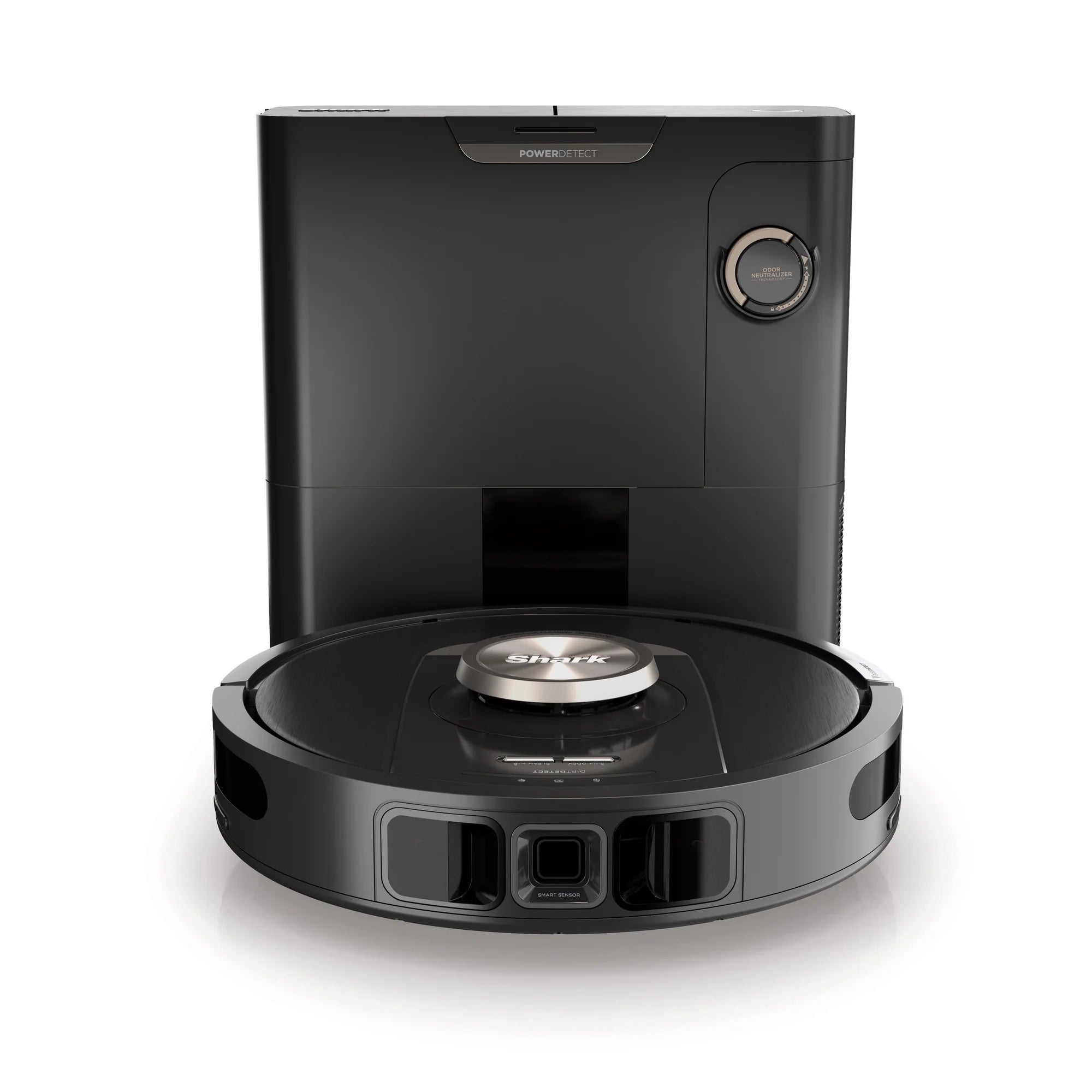 Shark RV2820VEUK PowerDetect Self-Empty Robot Vacuum - 100 Min Minutes Run Time - Black