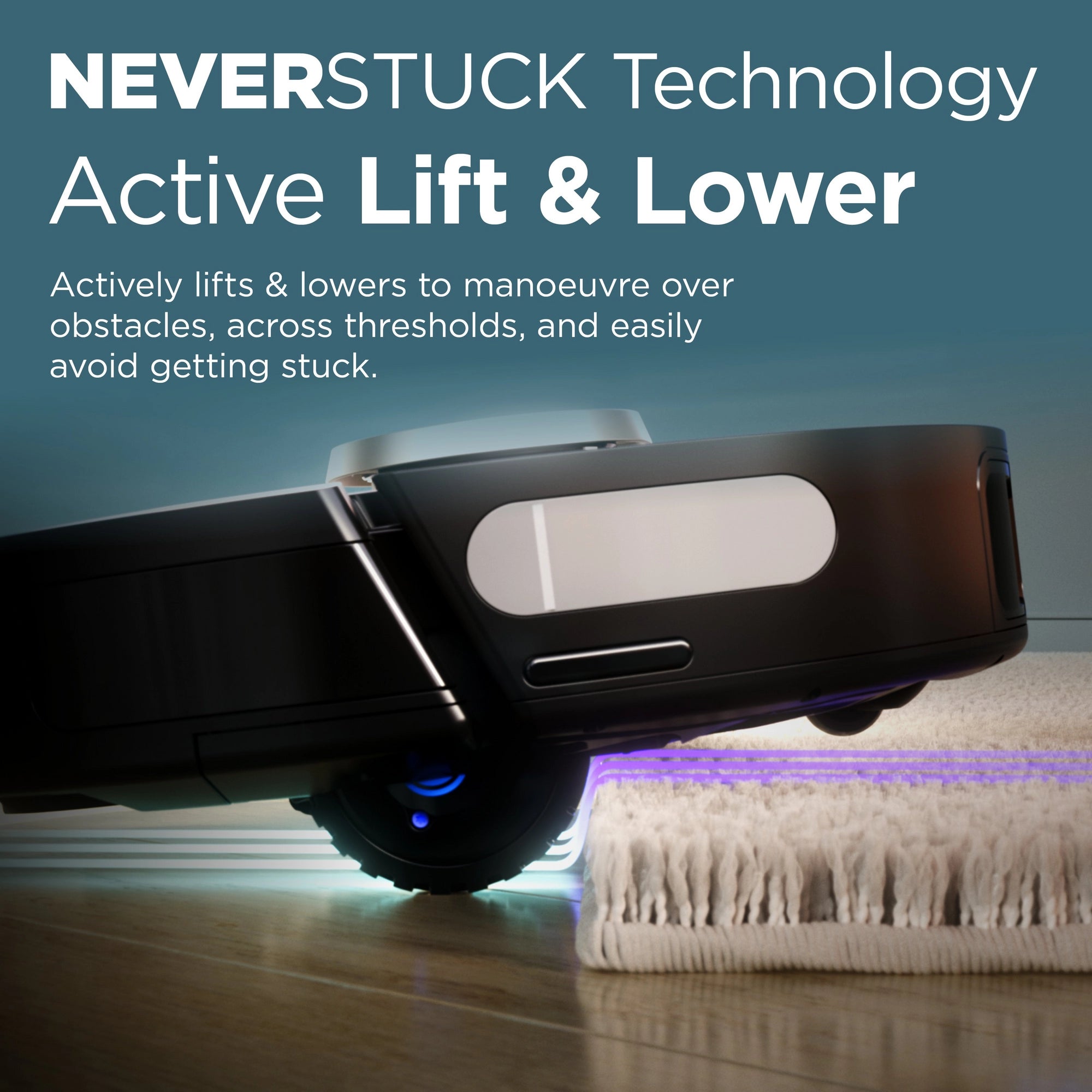 Shark RV2820VEUK PowerDetect Self-Empty Robot Vacuum - 100 Min Minutes Run Time - Black