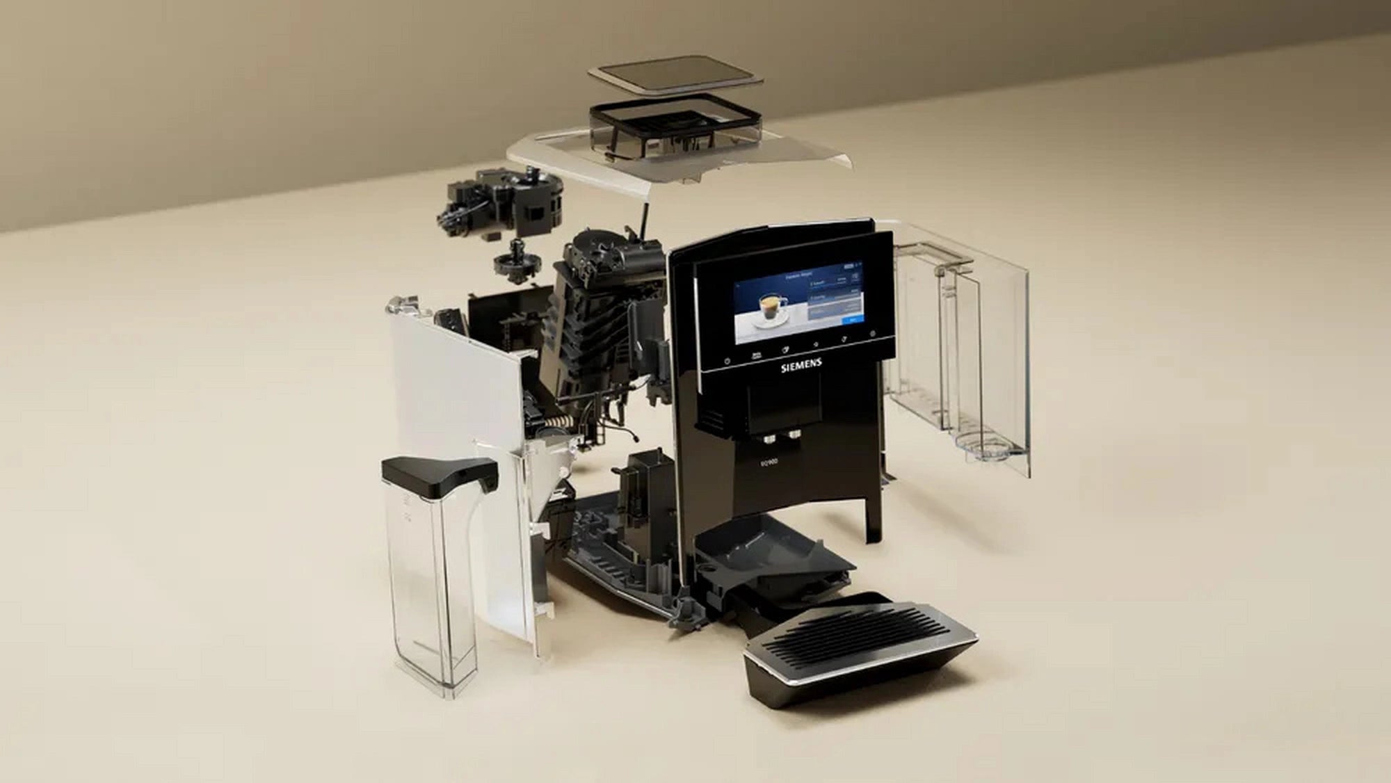 Siemens TQ903GB9 Bean To Cup Coffee Machine - Black