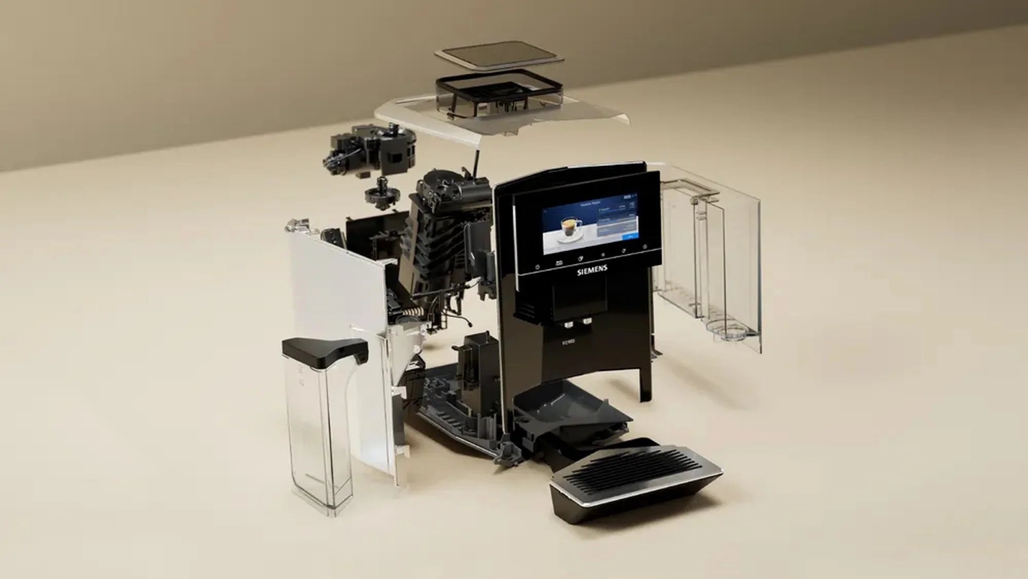 Siemens TQ903GB9 Bean To Cup Coffee Machine - Black