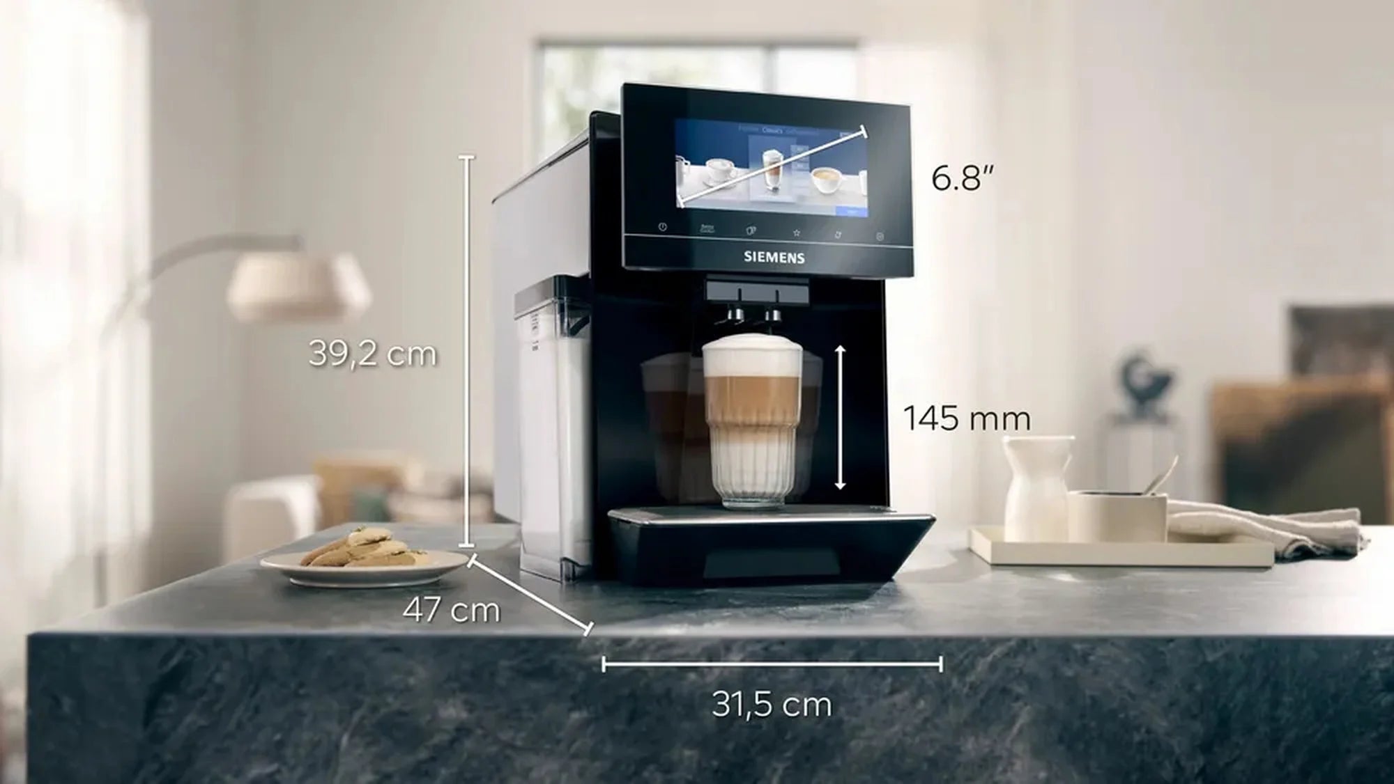 Siemens TQ903GB9 Bean To Cup Coffee Machine - Black