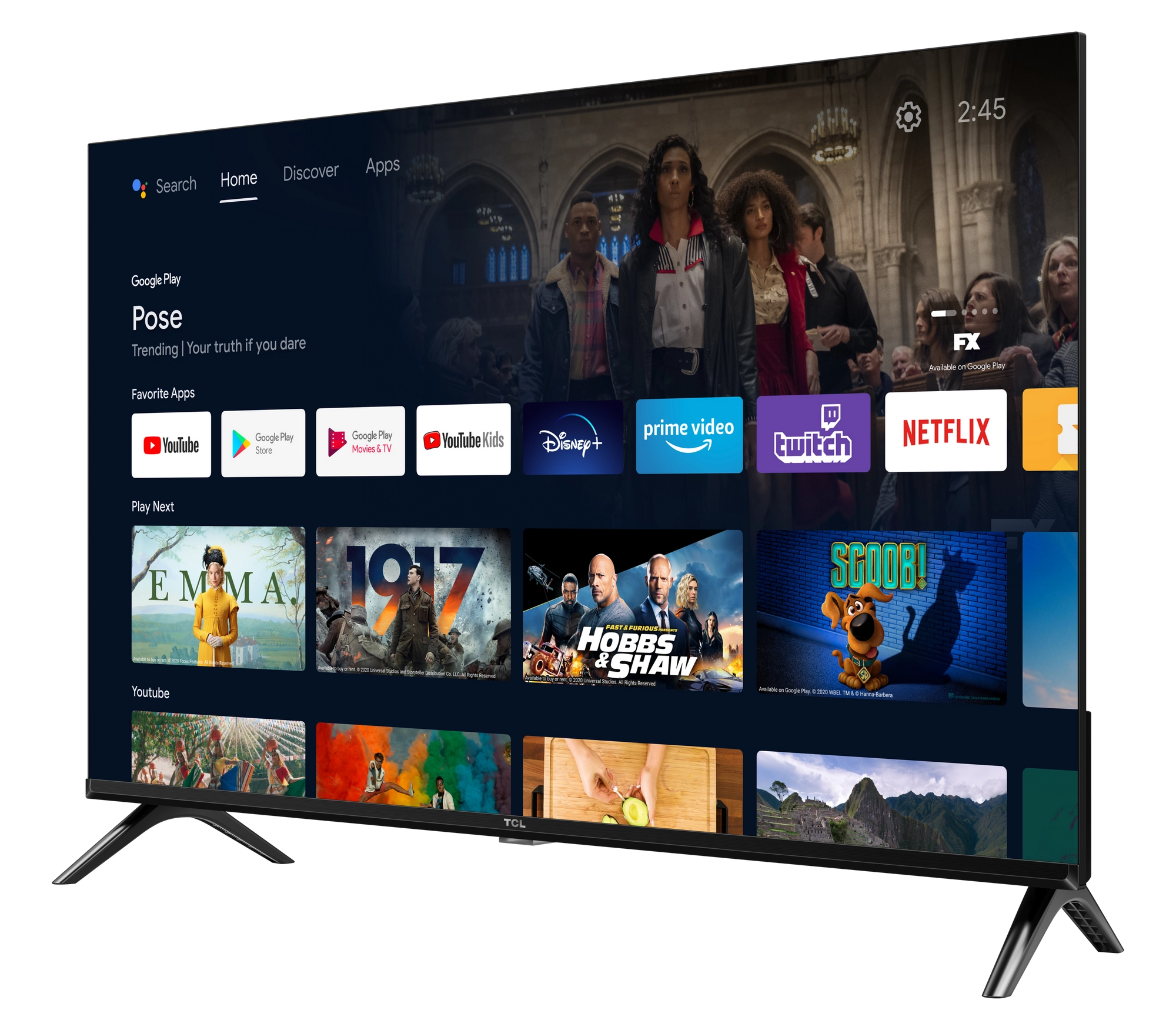 TCL 32S5400AFK 32" Frameless FHD HDR Smart Android TVs