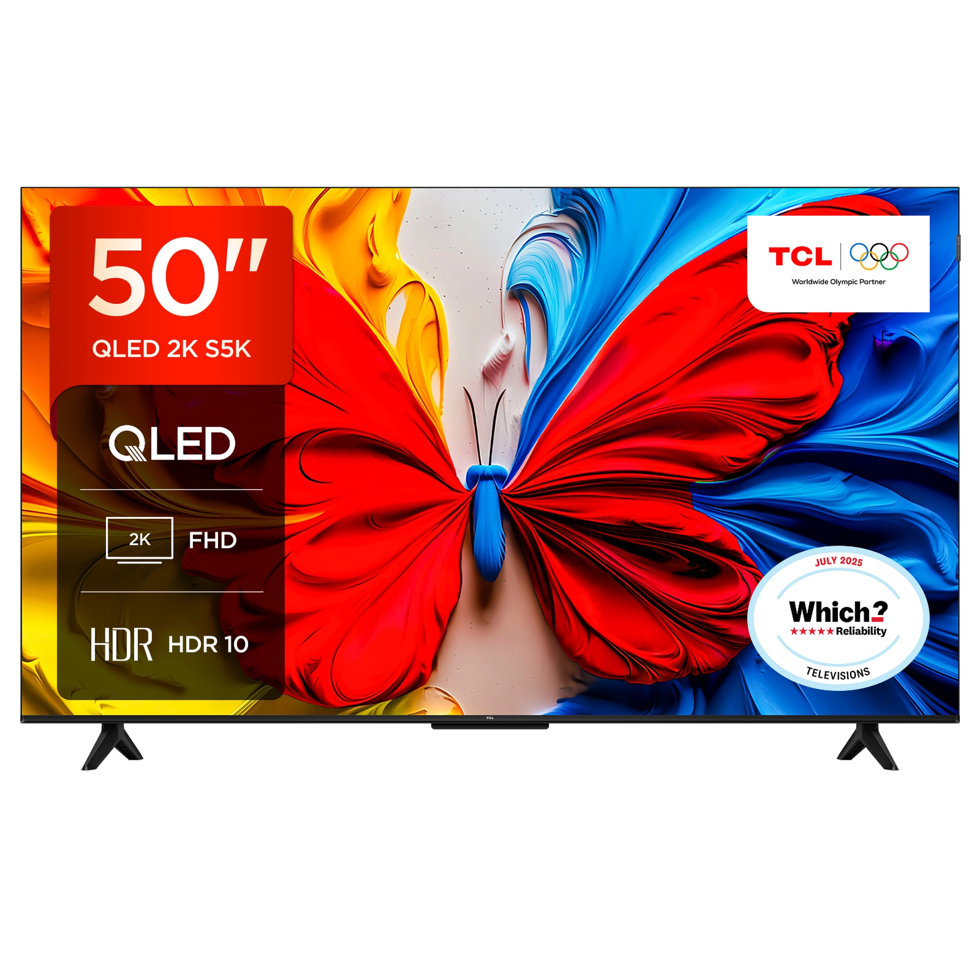 TCL 50V5C-UK 50" QLED FHD HDR Android TVs