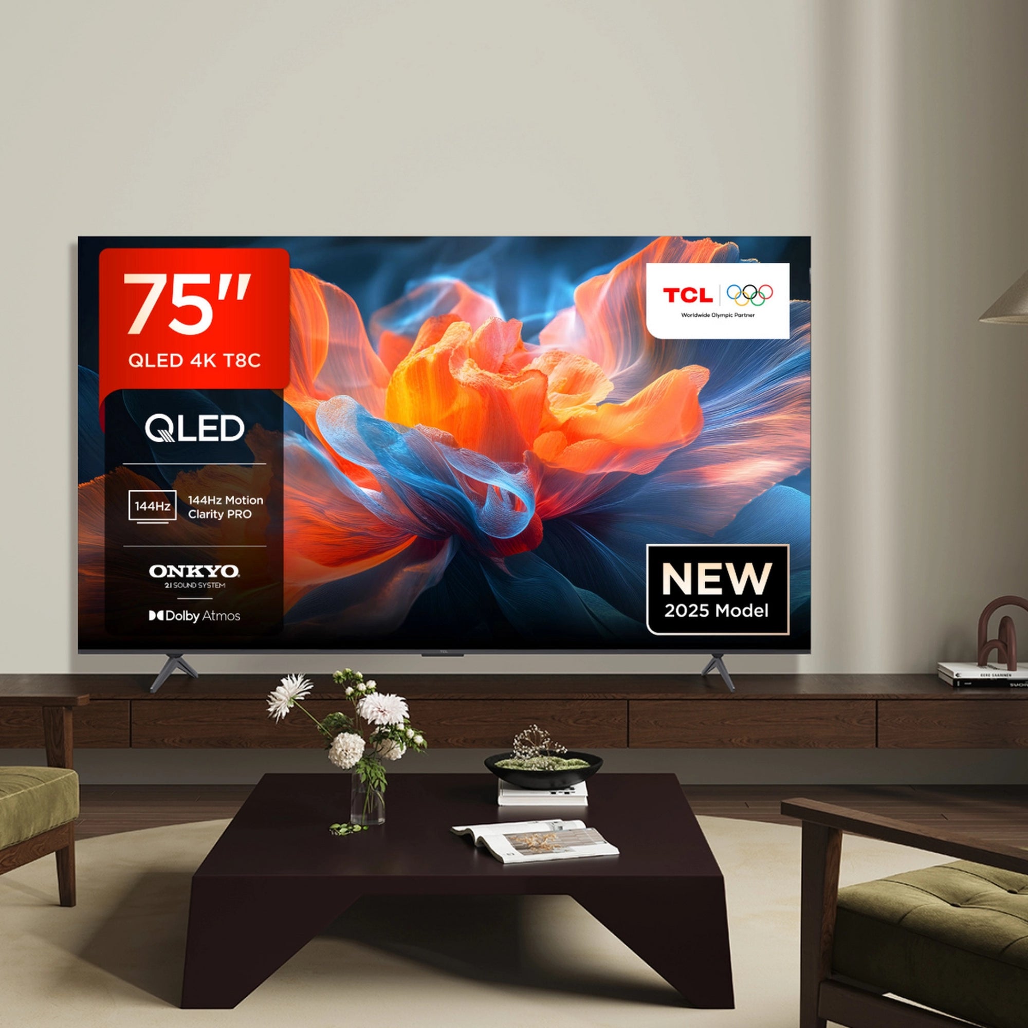 TCL 75T8C-UK 75" 4K QLED HDR Ultra HD Google TVs